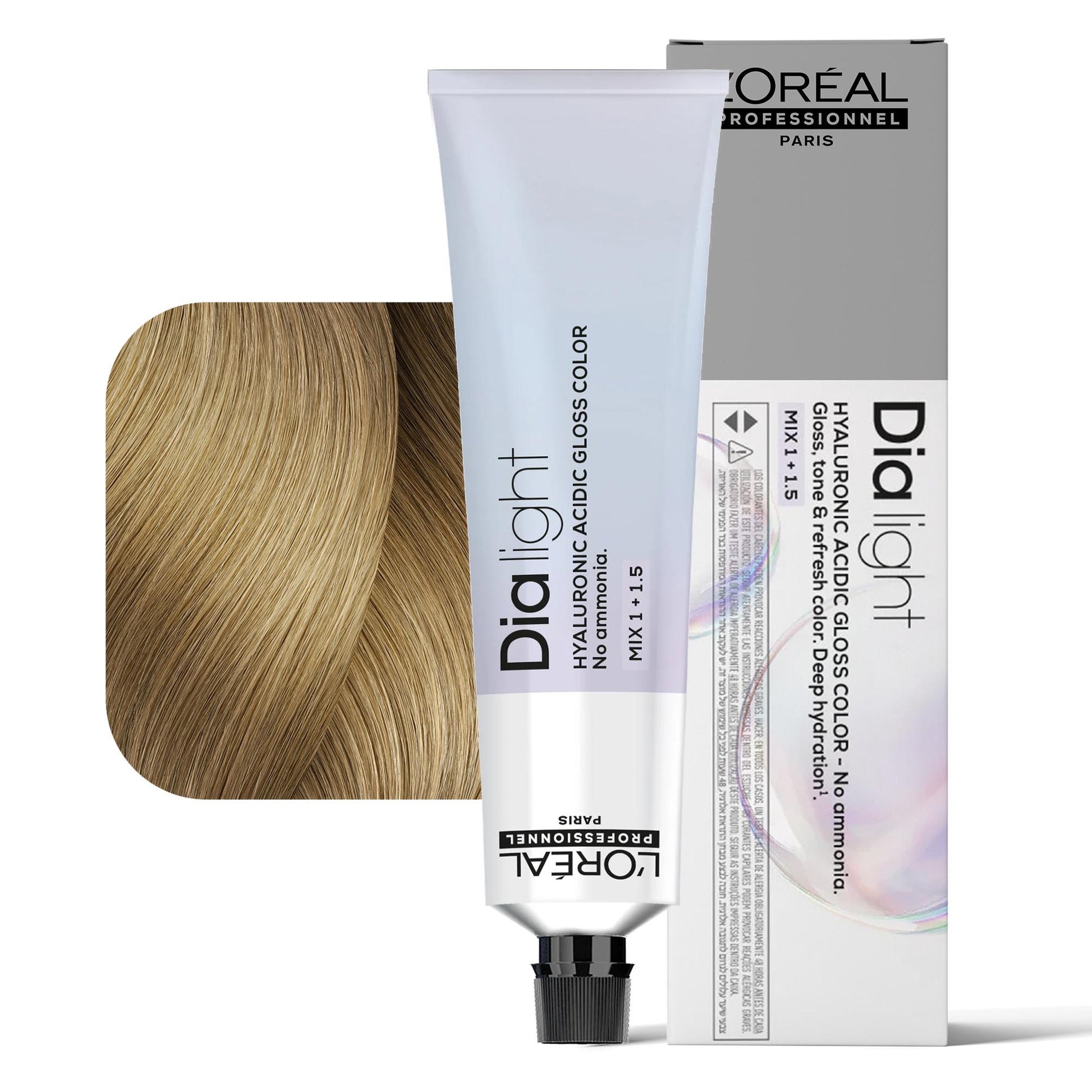 Loreal Dialight Tintura per Capelli Hyaluronic Acid Gloss Color 60ml - 9.03