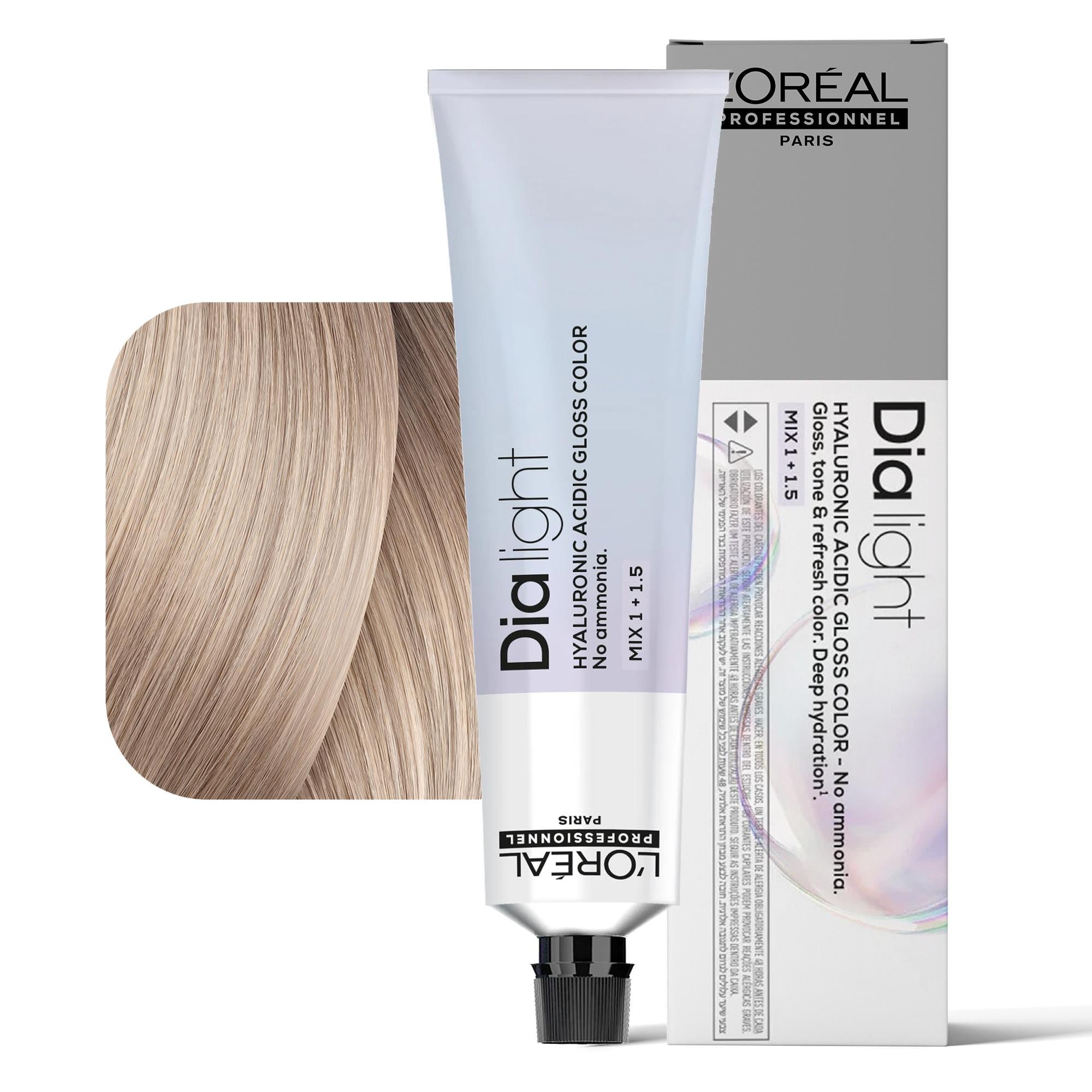Loreal Dialight Tintura per Capelli Hyaluronic Acid Gloss Color 60ml - 10.82