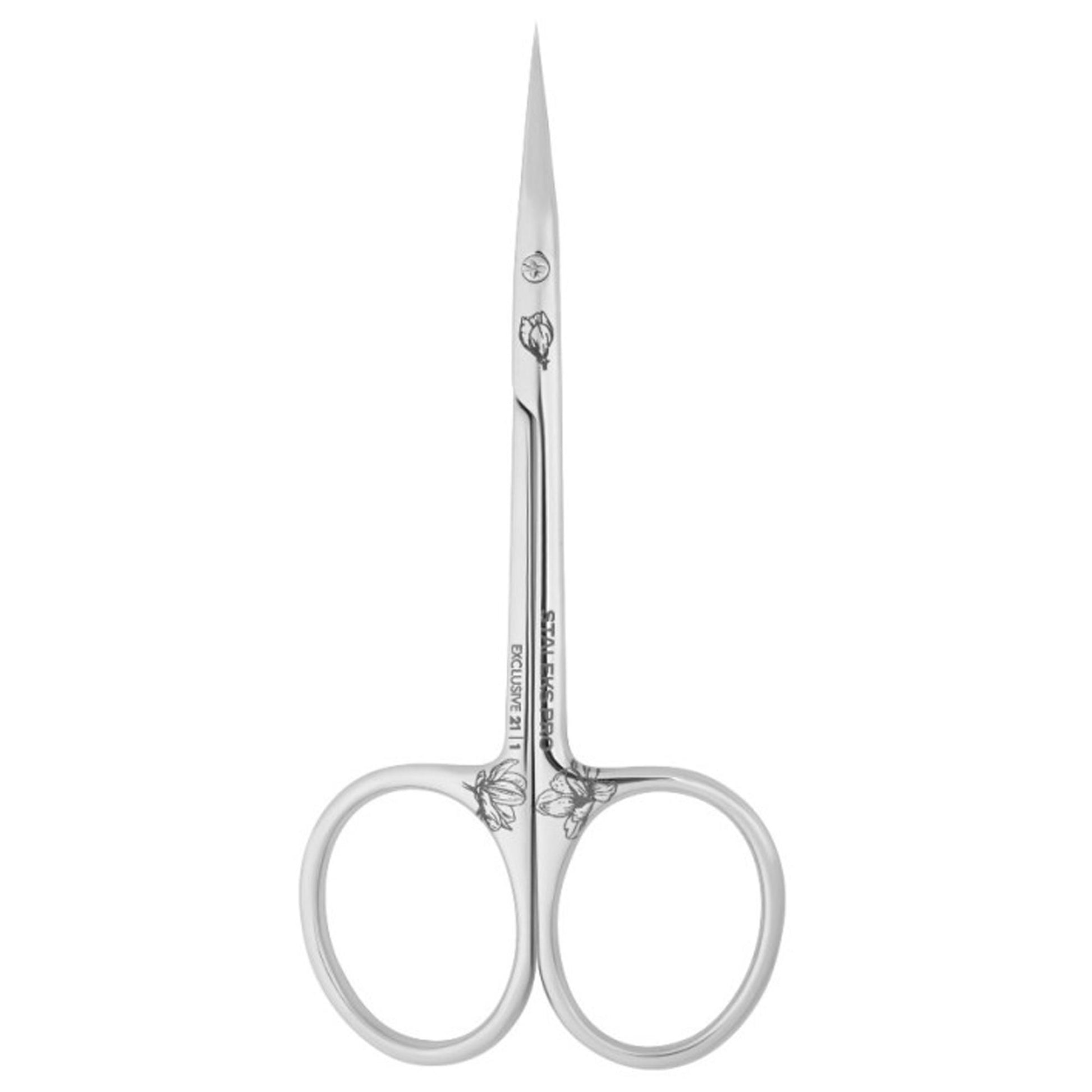 Staleks Pro Forbicina Professionale Magnolia Exclusive 21 Punta a Gancio per Cuticole - 21mm