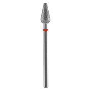 Staleks Pro Punta Fresa Diamantata Pera Arrotondata Rosso - 5mm