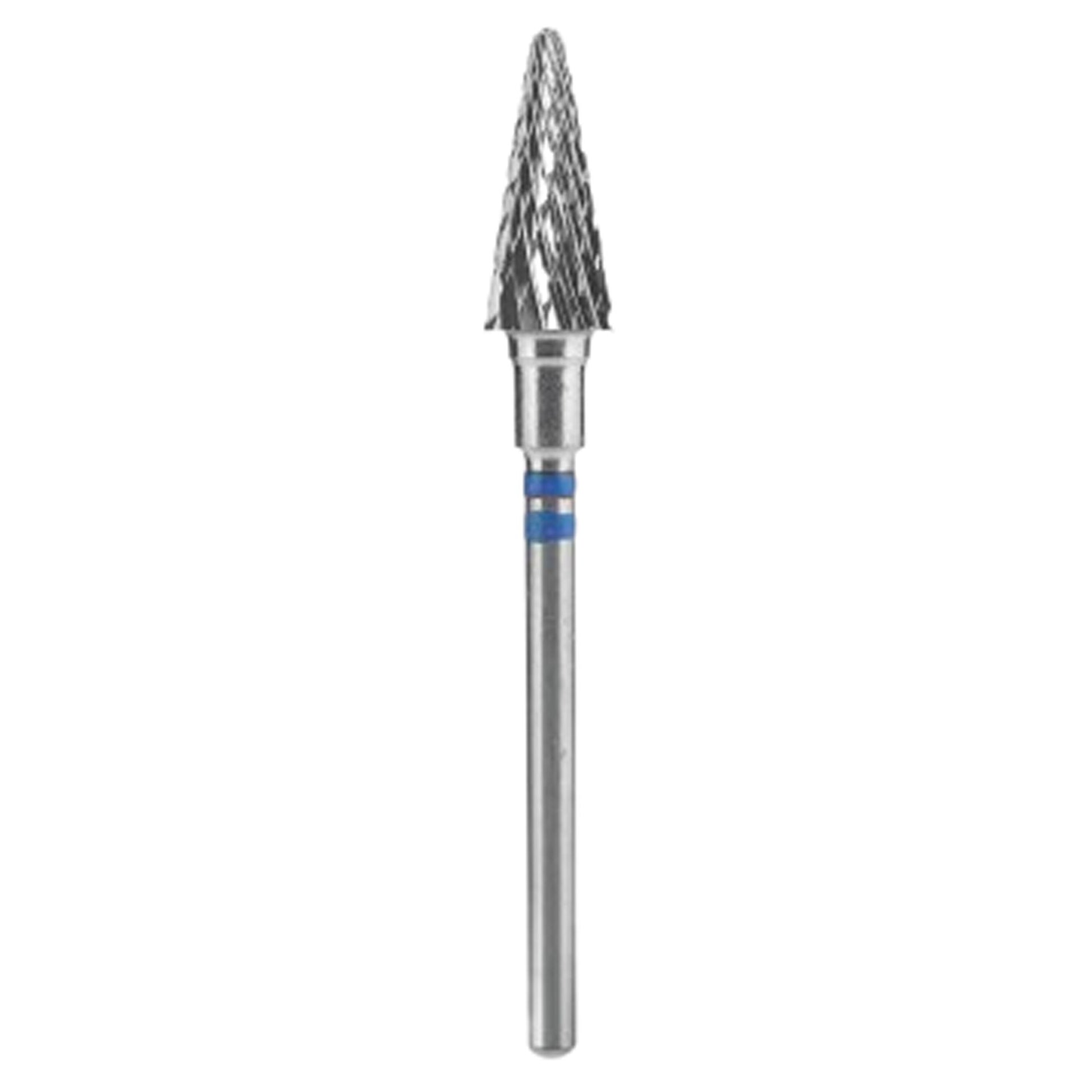Staleks Pro Punta Fresa per Mancini Carbide Conica Blu - 6mm