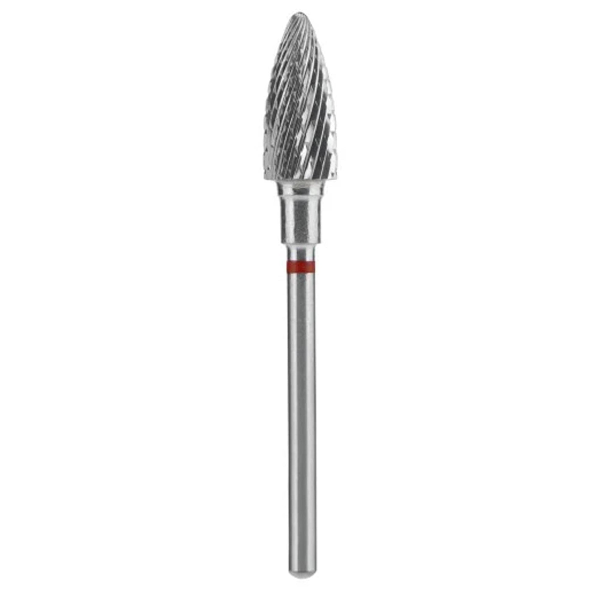 Staleks Pro Punta Fresa Carbide Pigna Rosso - 6mm