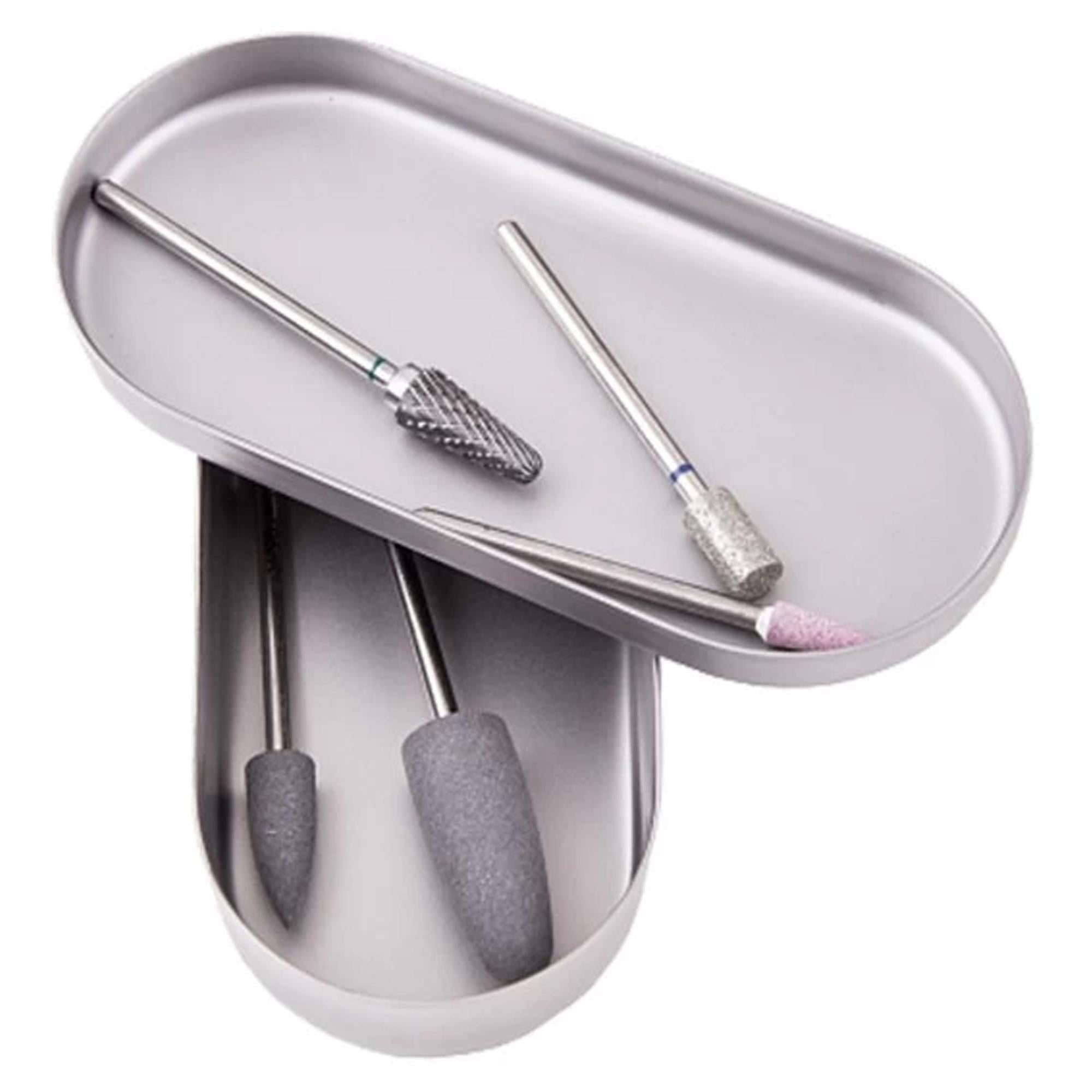 Staleks Pro Contenitore con Coperchio per Punte Frese