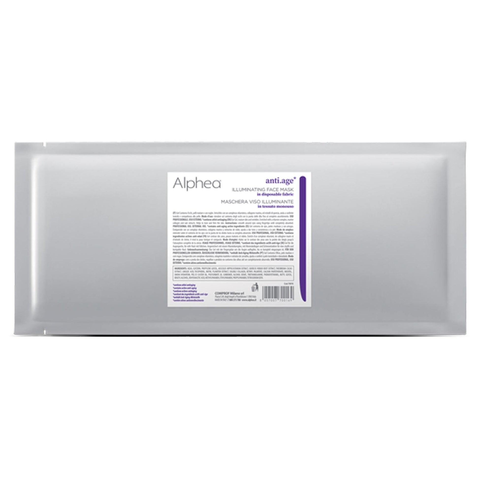 Alphea Anti Age Maschera Viso in Tessuto Illuminante