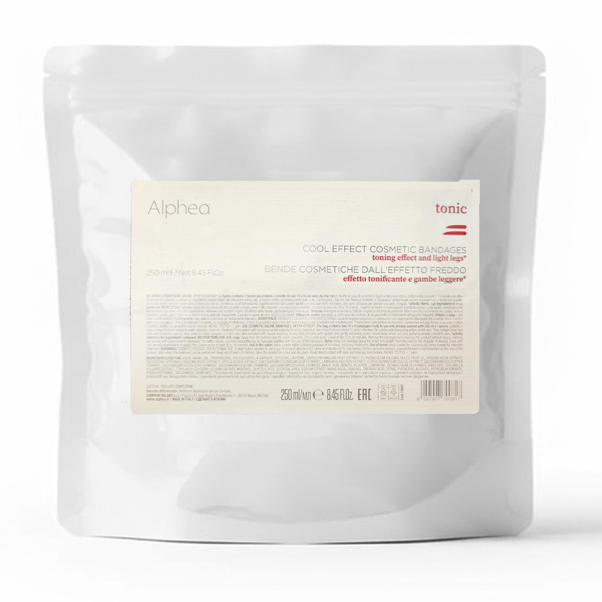 Alphea Tonic 2 Bende Cosmetiche Effetto Freddo - 250ml