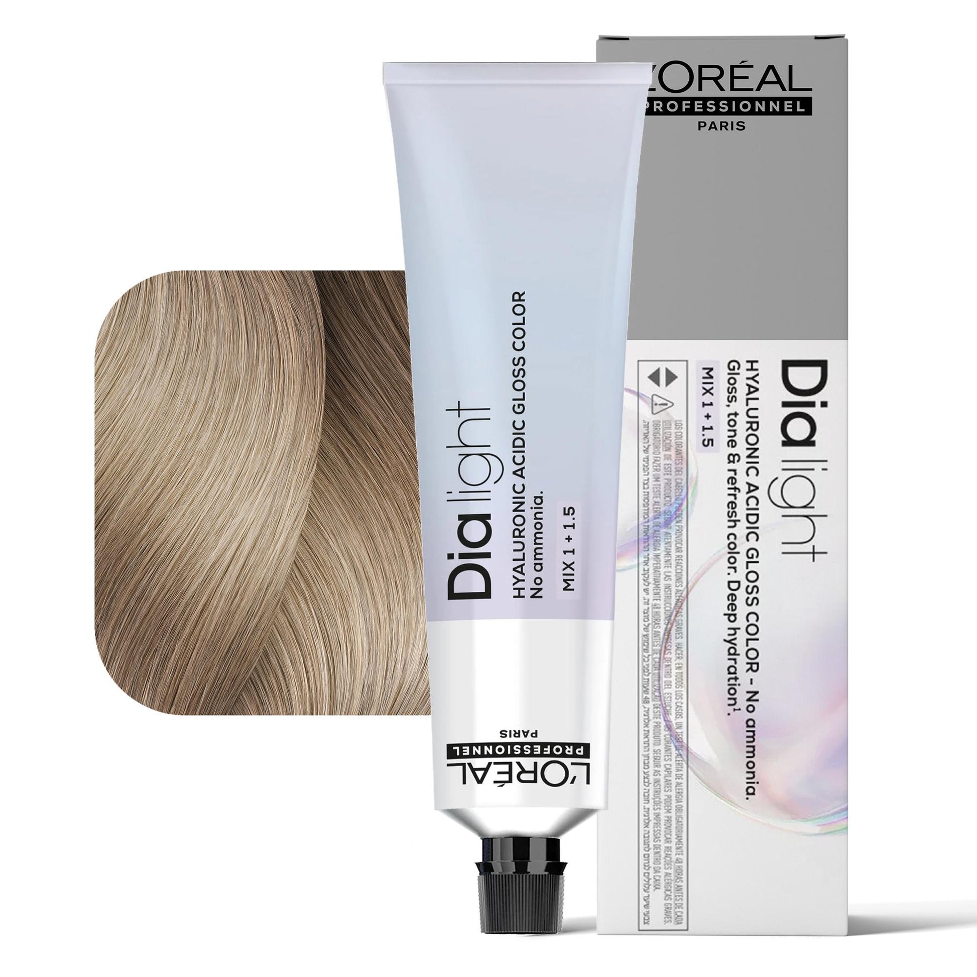 Loreal Dialight Tintura per Capelli Hyaluronic Acid Gloss Color 60ml - 10.23