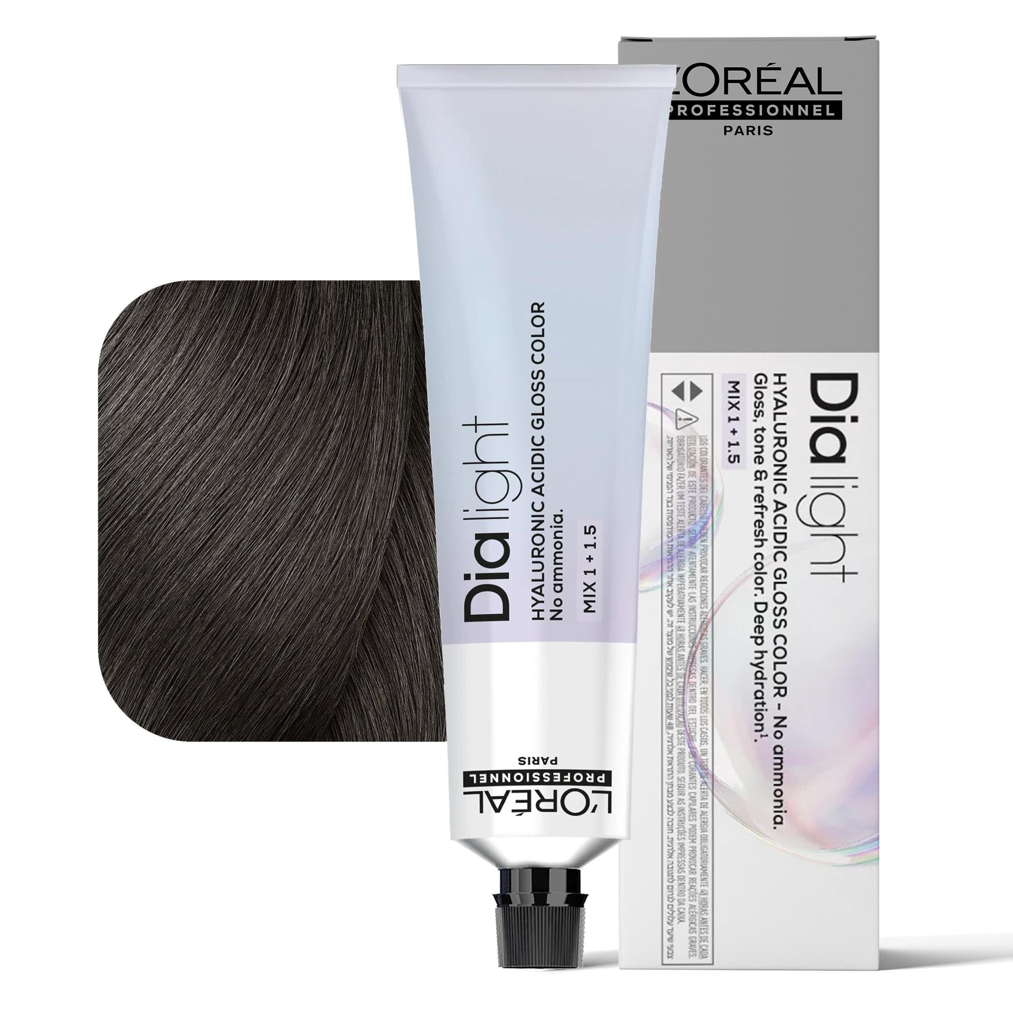 Loreal Dialight Tintura per Capelli Hyaluronic Acid Gloss Color 60ml - 5