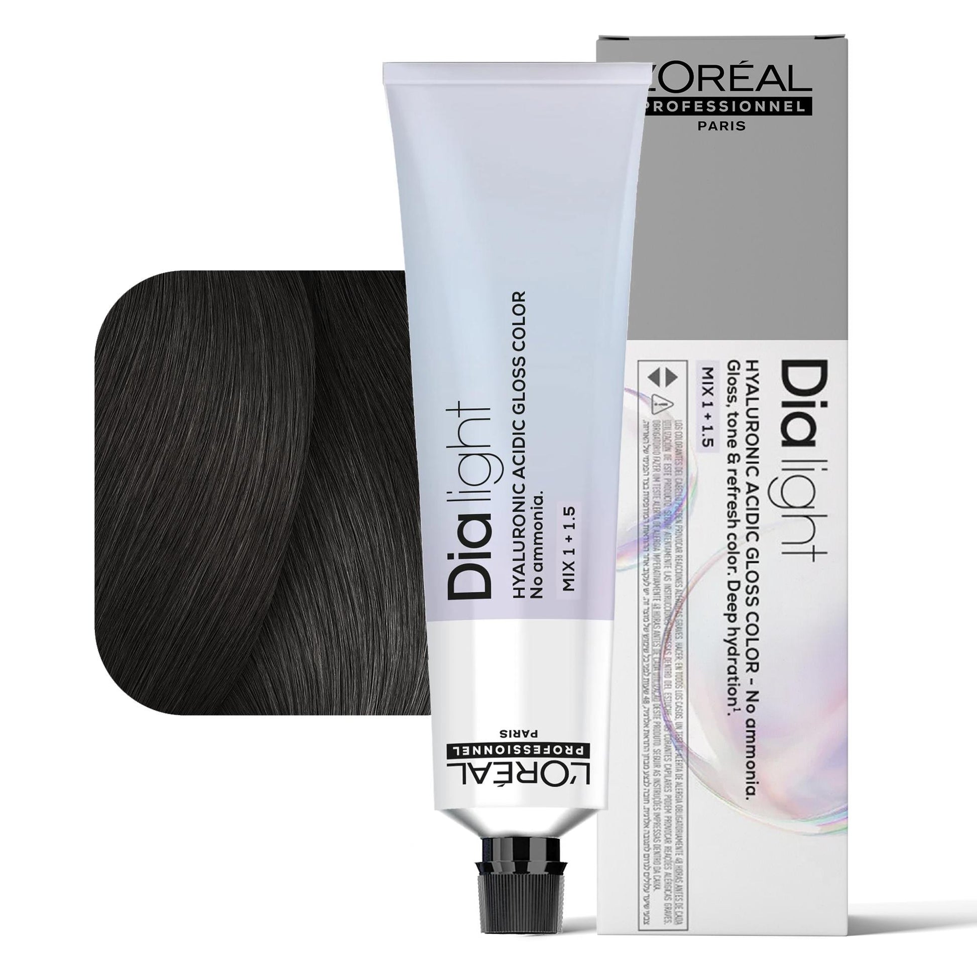 Loreal Dialight Tintura per Capelli Hyaluronic Acid Gloss Color 60ml - 5.11