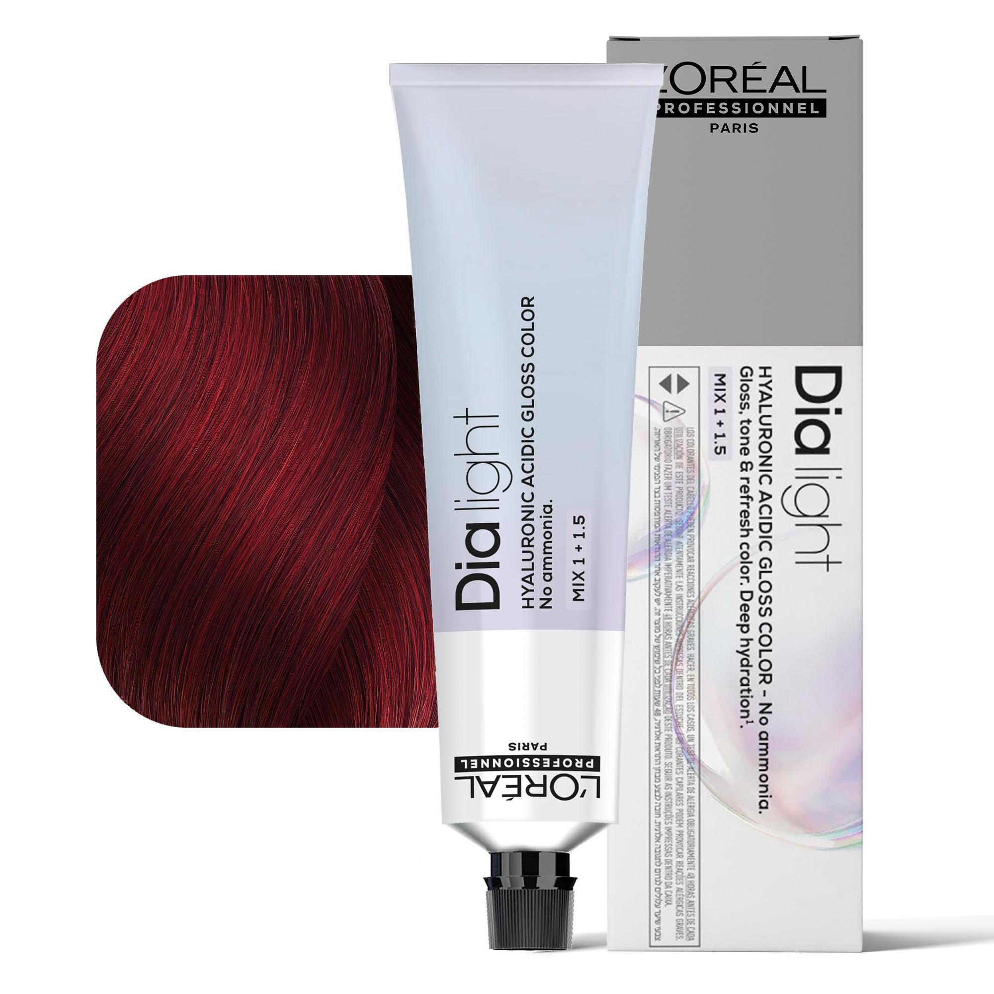 Loreal Dialight Tintura per Capelli Hyaluronic Acid Gloss Color 60ml - 6.66