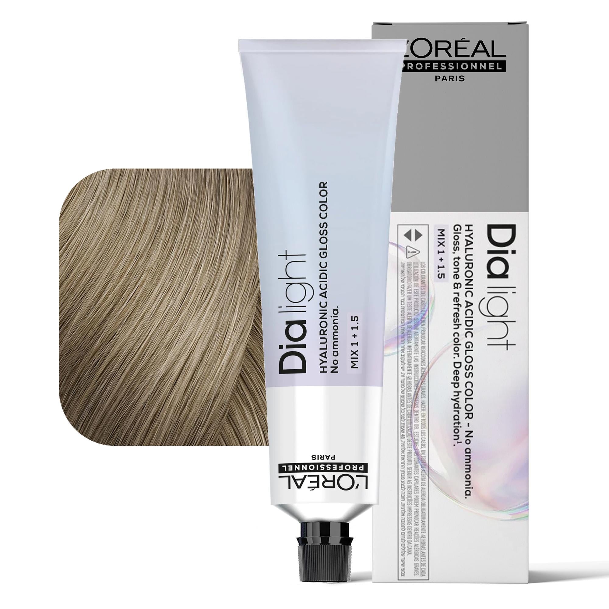 Loreal Dialight Tintura per Capelli Hyaluronic Acid Gloss Color 60ml - 9.01