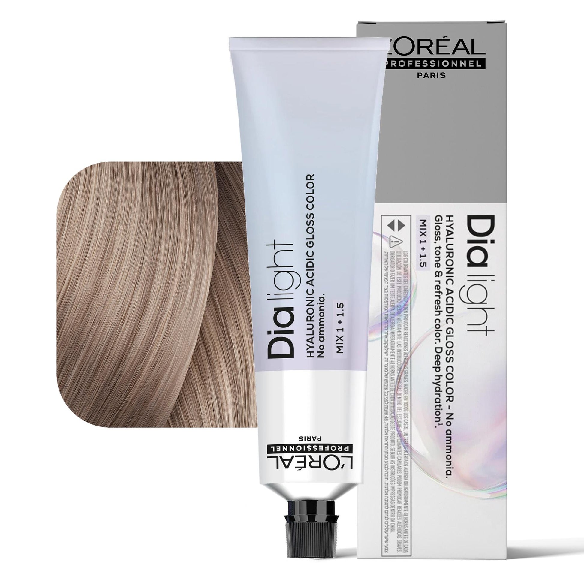 Loreal Dialight Tintura per Capelli Hyaluronic Acid Gloss Color 60ml - 9.82