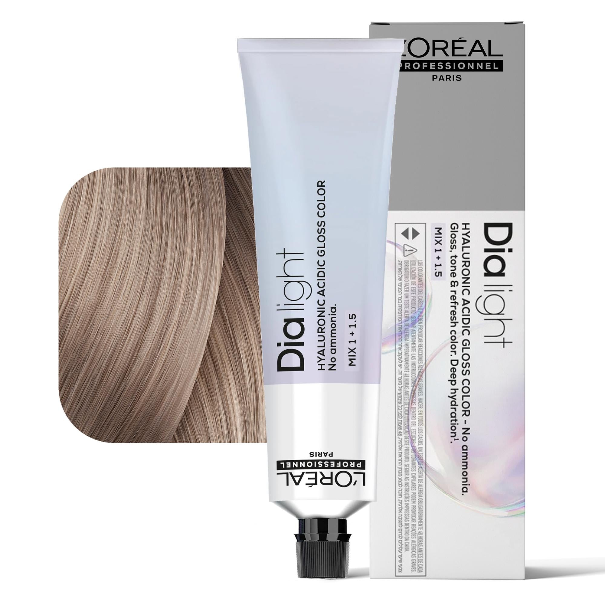 Loreal Dialight Tintura per Capelli Hyaluronic Acid Gloss Color 60ml - 9.82