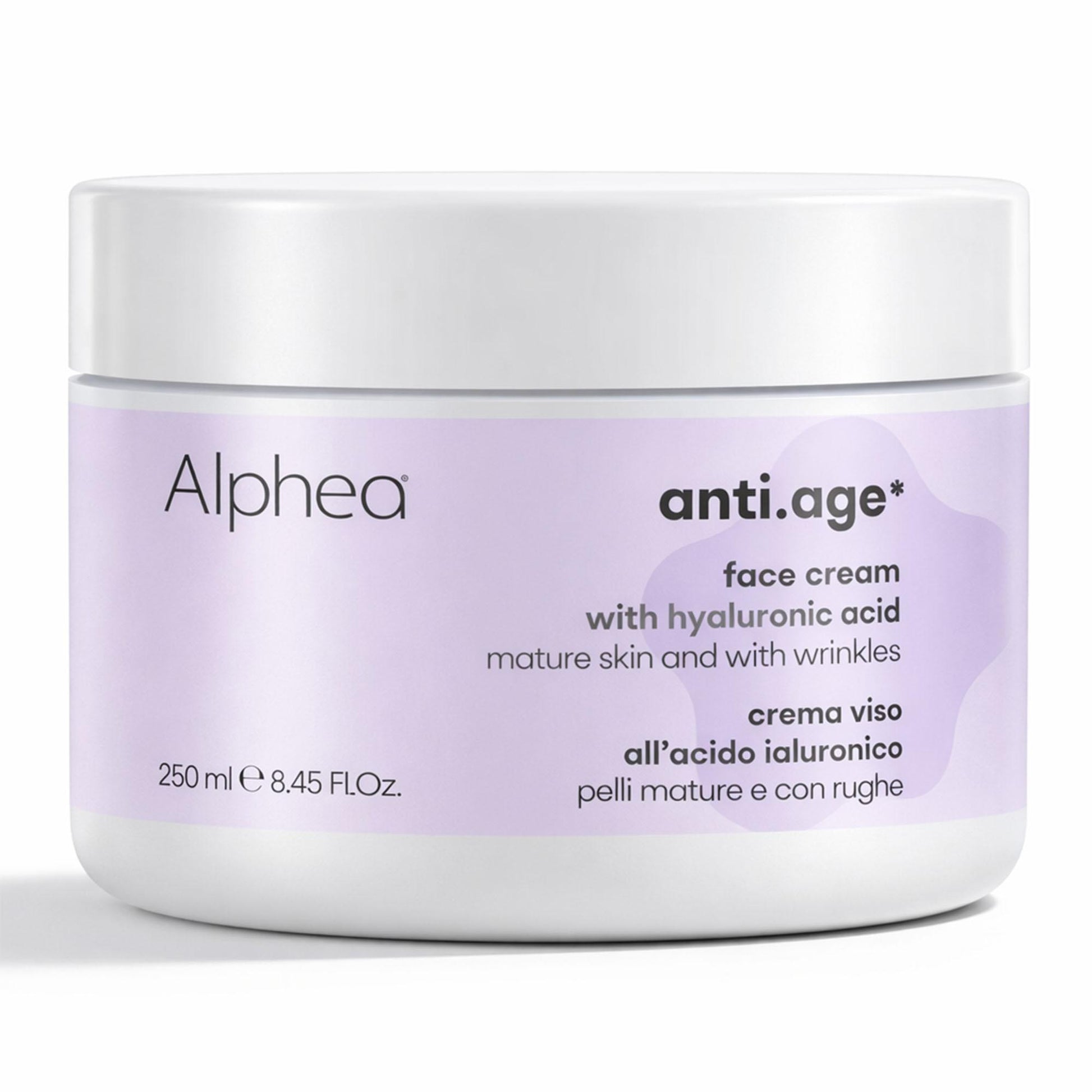 Alphea Anti Age Crema Viso Acido Ialuronico - 250ml