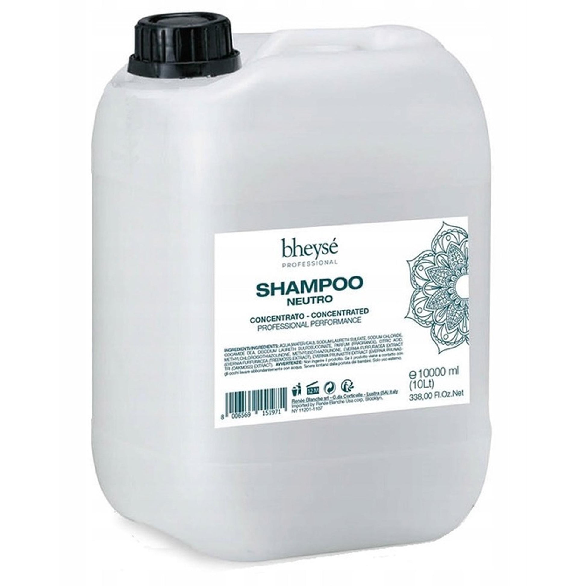 Renee Blanche Bheyse Shampoo Neutro Tutti i Capelli - Tanica 10 Litri