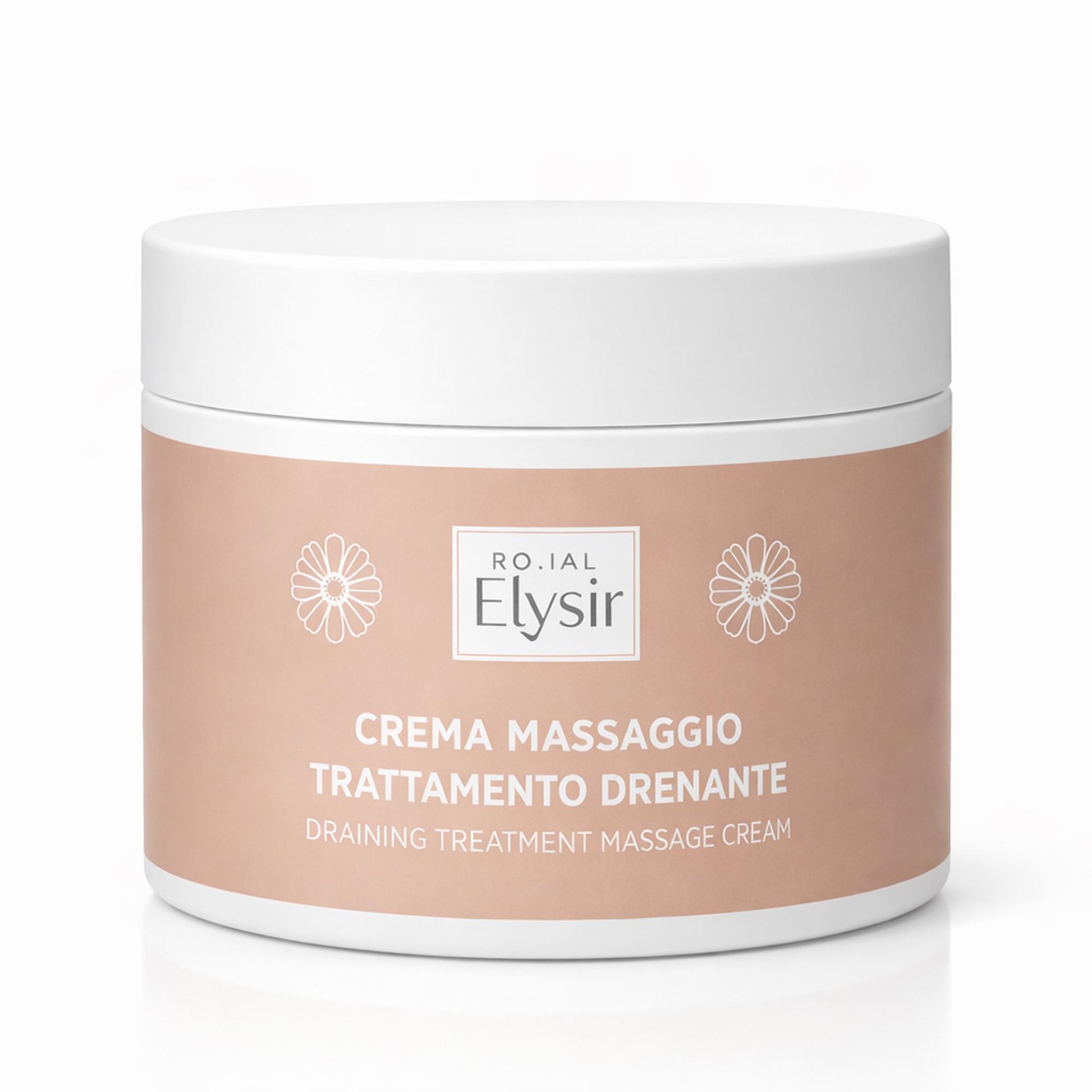 Roial Elysir Crema Massaggio Trattamento Drenante - 500ml