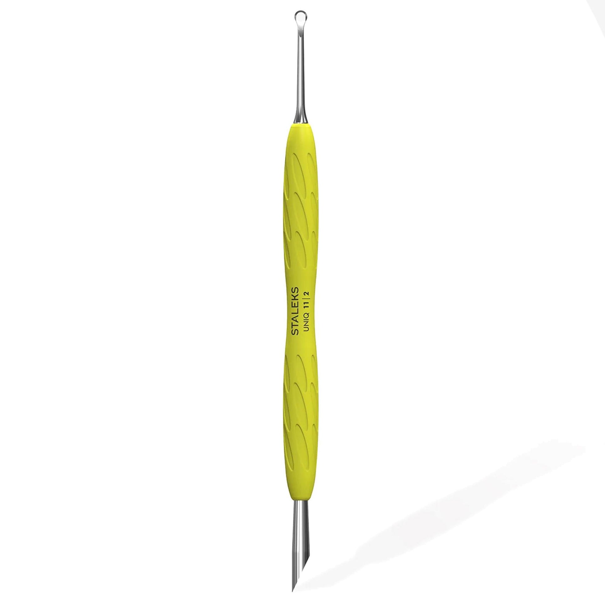 Staleks Pro Uniq 11 Ferretto Doppio per Manicure con Manico in Silicone - Tipo 2