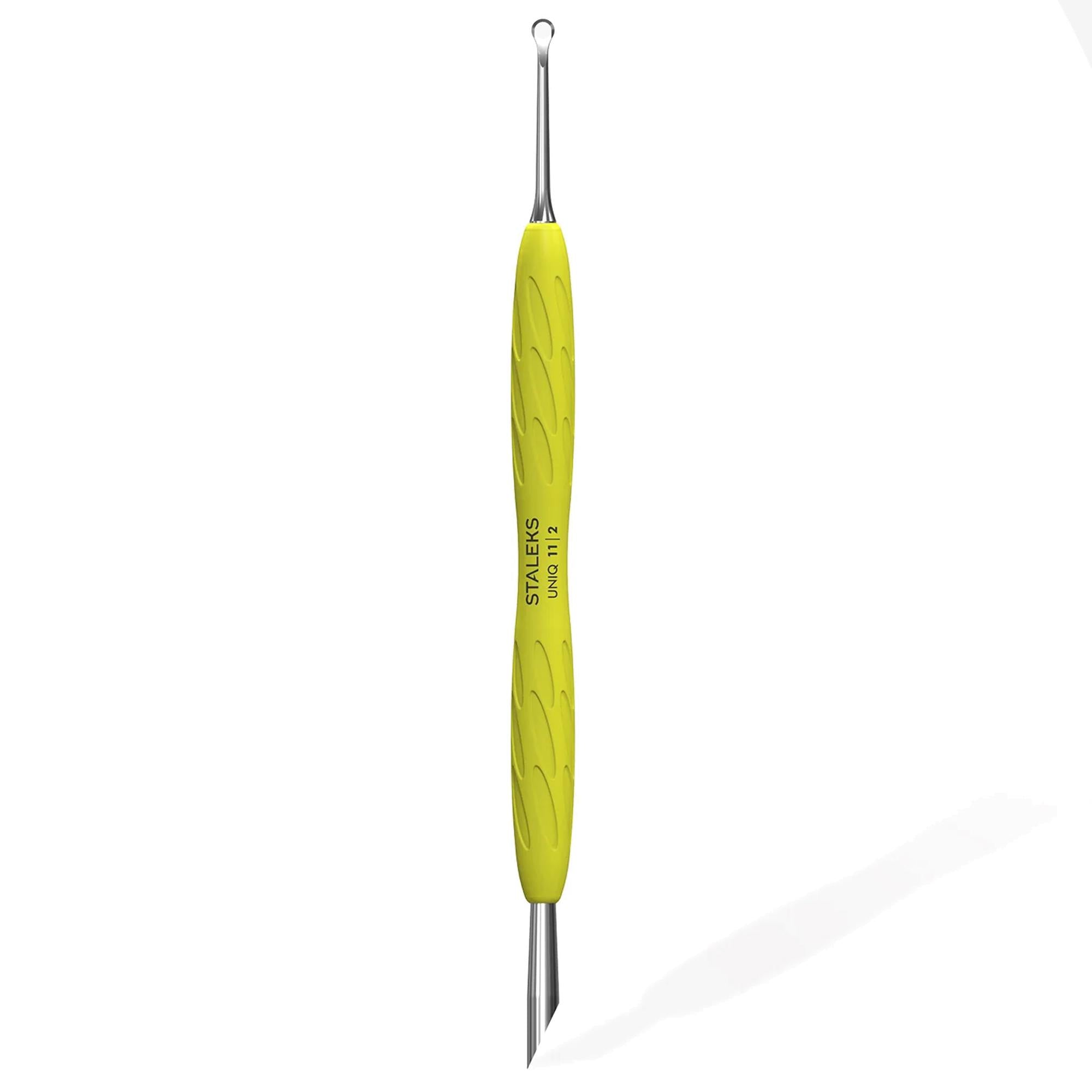 Staleks Pro Uniq 11 Ferretto Doppio per Manicure con Manico in Silicone - Tipo 2