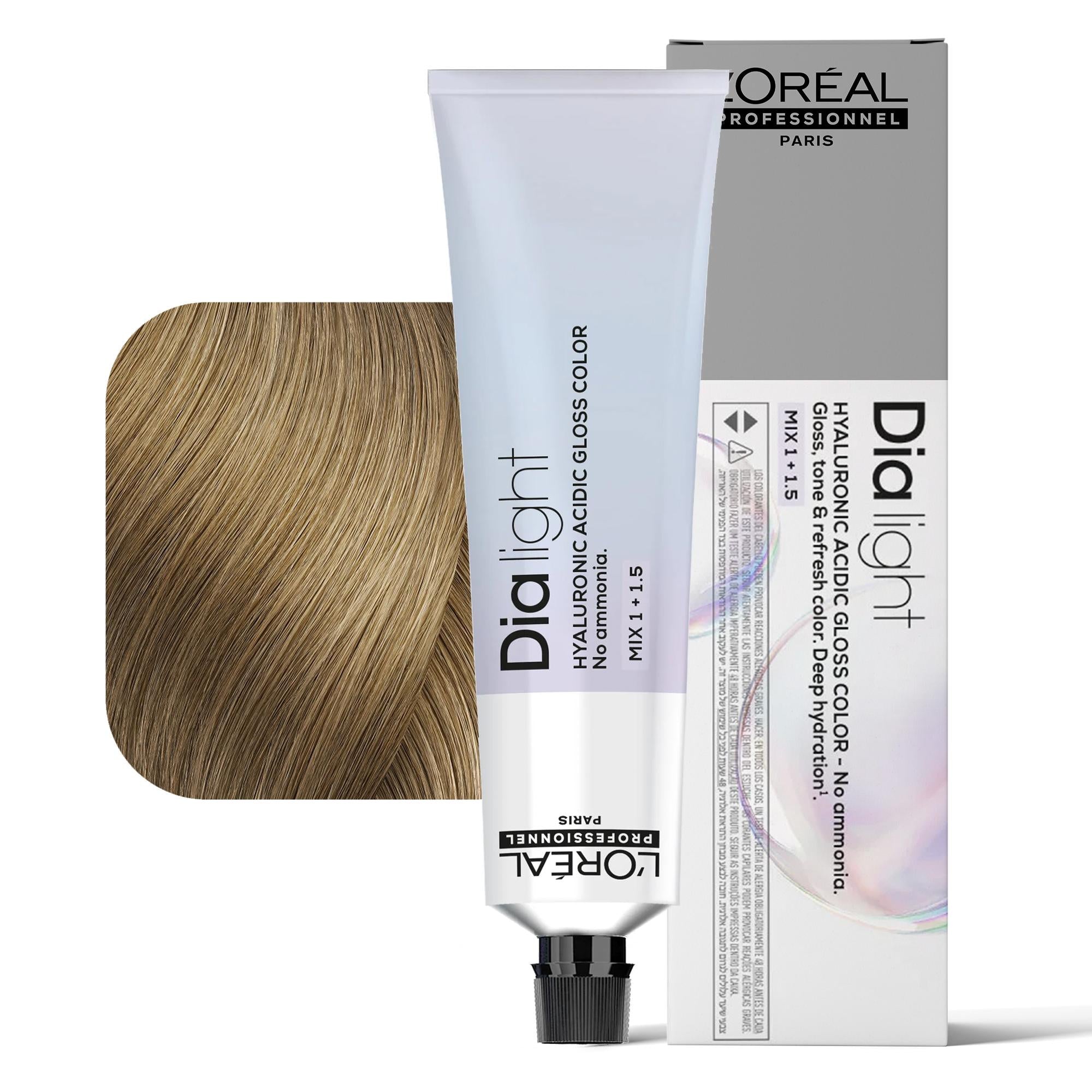 Loreal Dialight Tintura per Capelli Hyaluronic Acid Gloss Color 60ml - 9