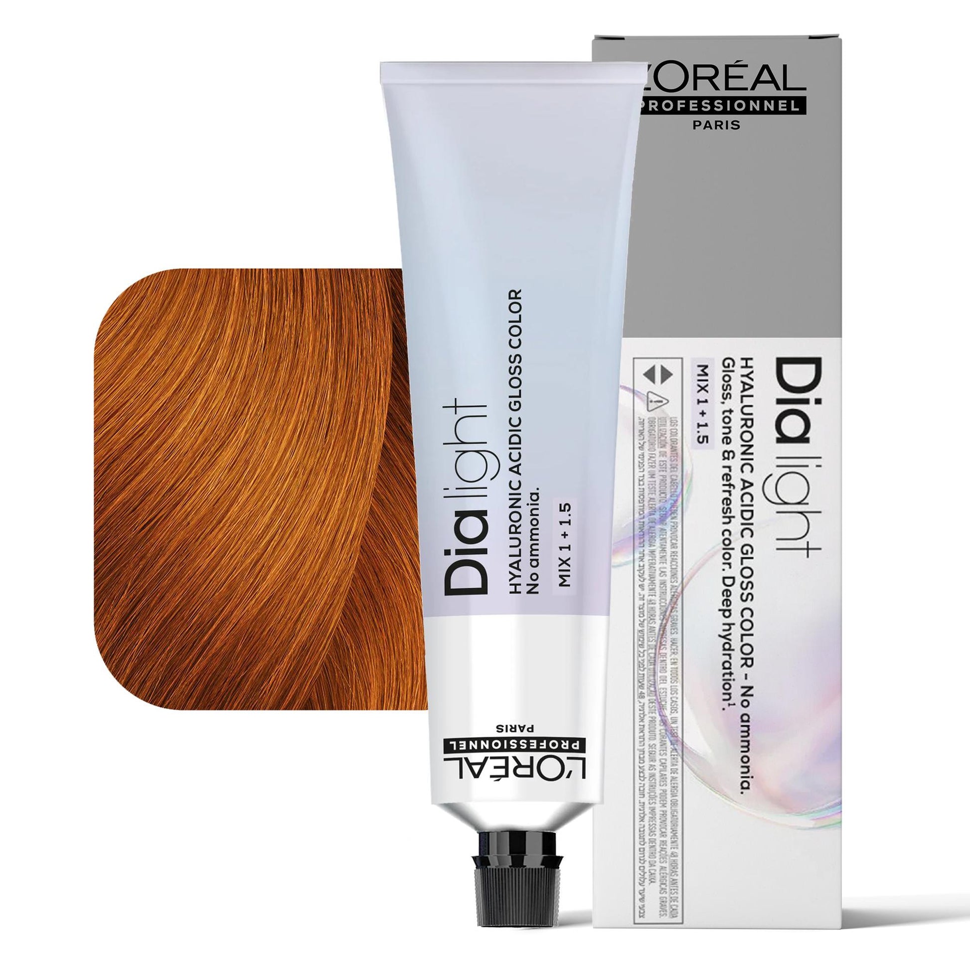 Loreal Dialight Tintura per Capelli Hyaluronic Acid Gloss Color 60ml - 7.43