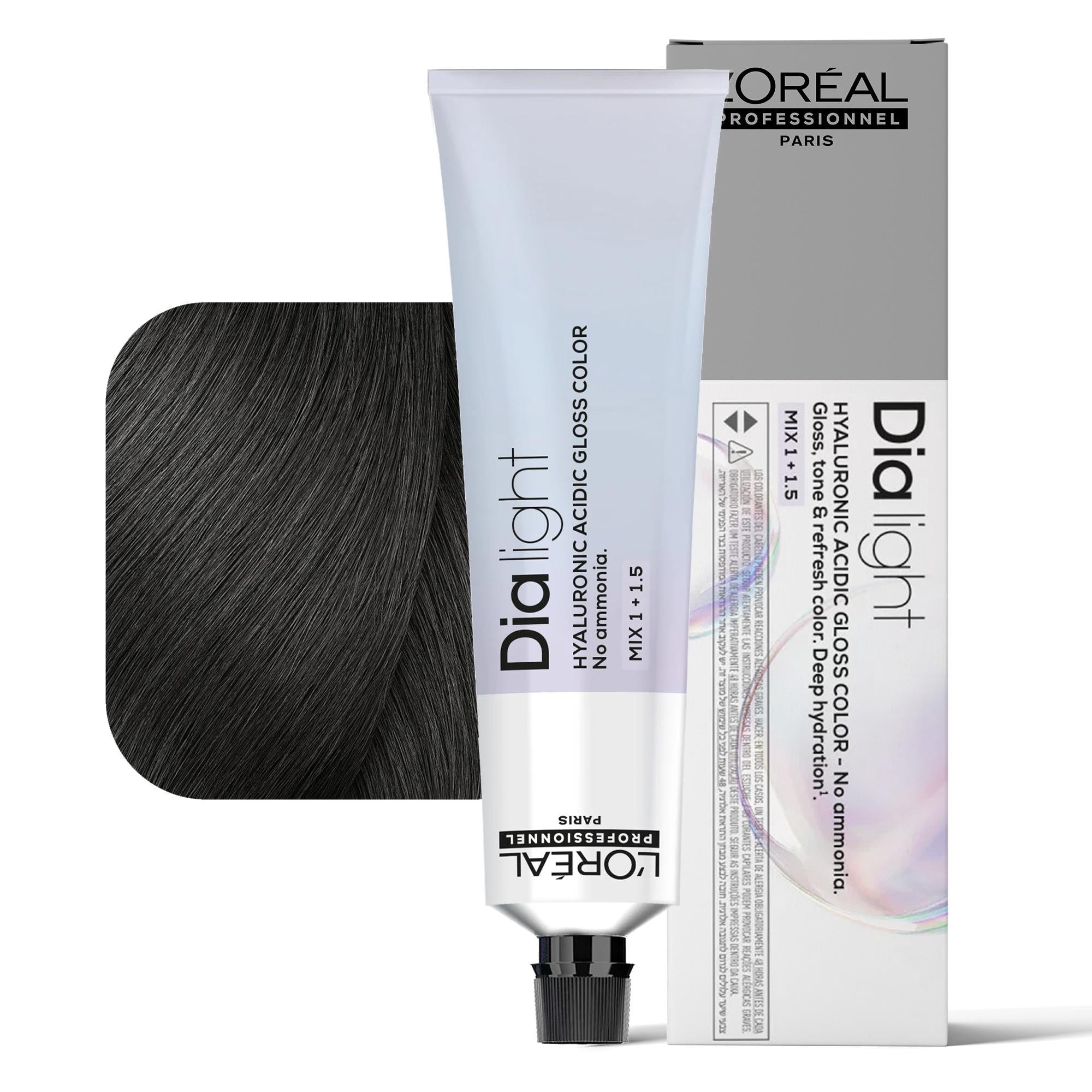 Loreal Dialight Tintura per Capelli Hyaluronic Acid Gloss Color 60ml - 5.1