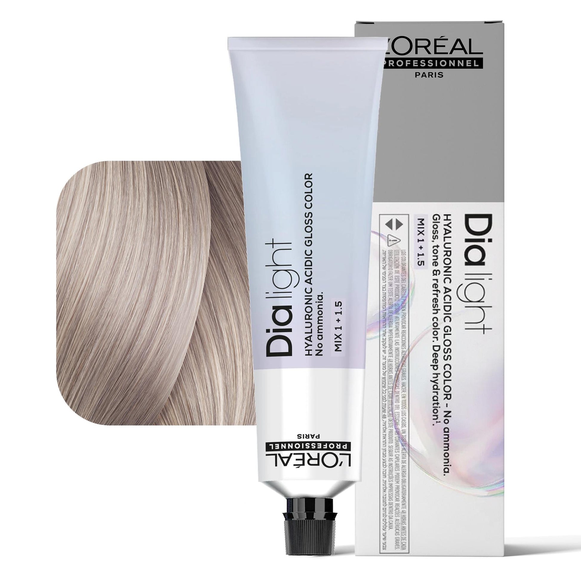 Loreal Dialight Tintura per Capelli Hyaluronic Acid Gloss Color 60ml - 10.22