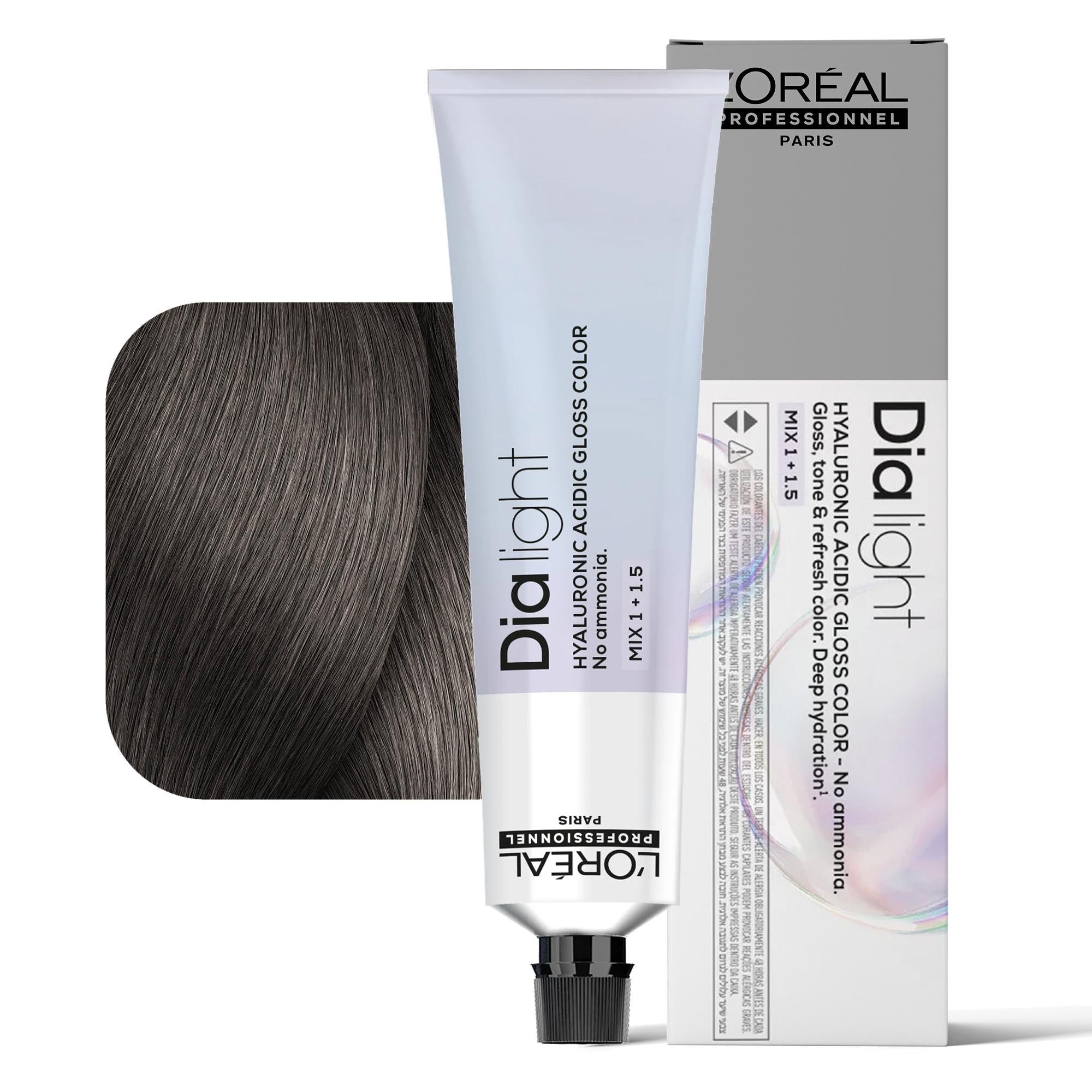Loreal Dialight Tintura per Capelli Hyaluronic Acid Gloss Color 60ml - 7.11