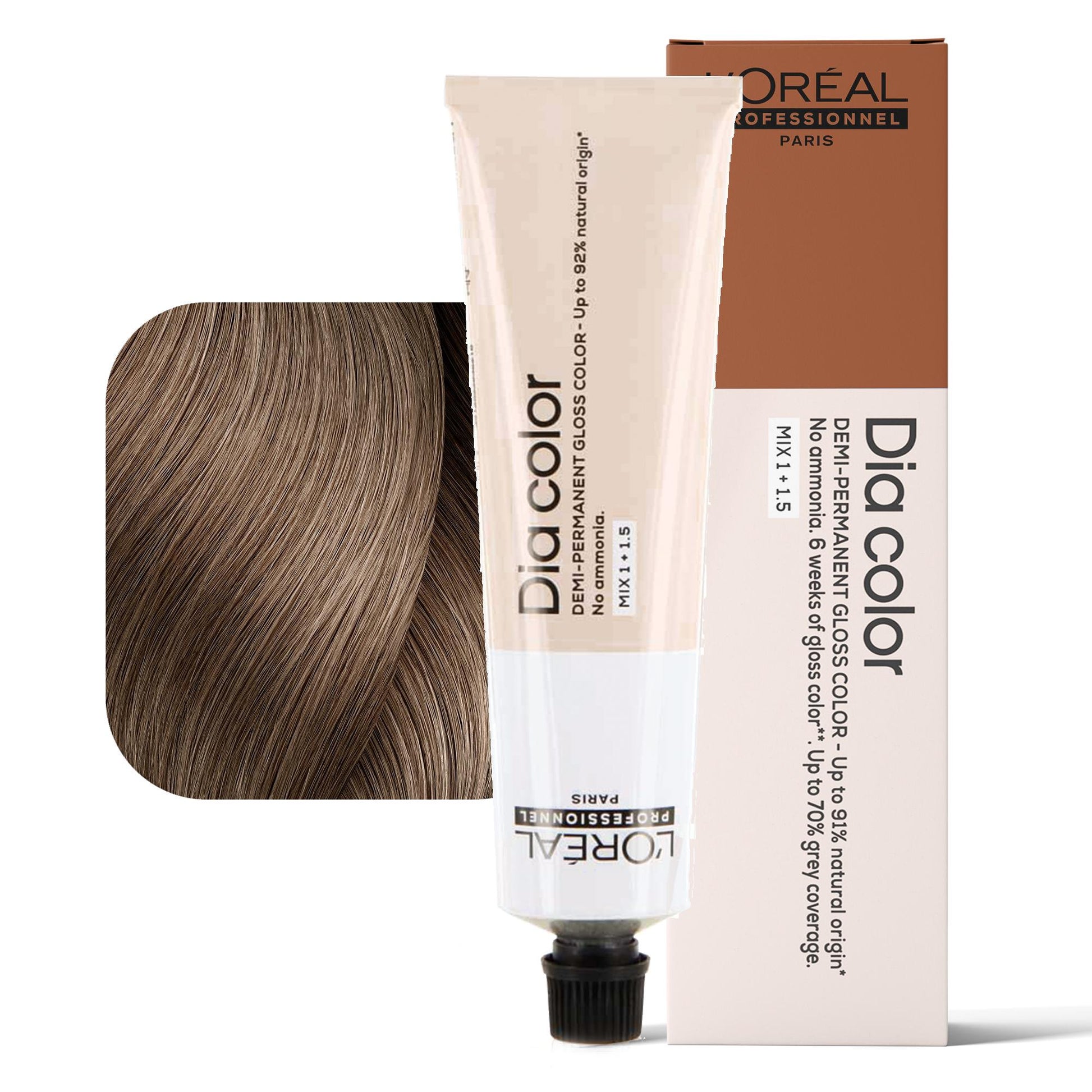 Loreal Dia Color Tintura per Capelli Gloss Demi-Permanente - 7.32