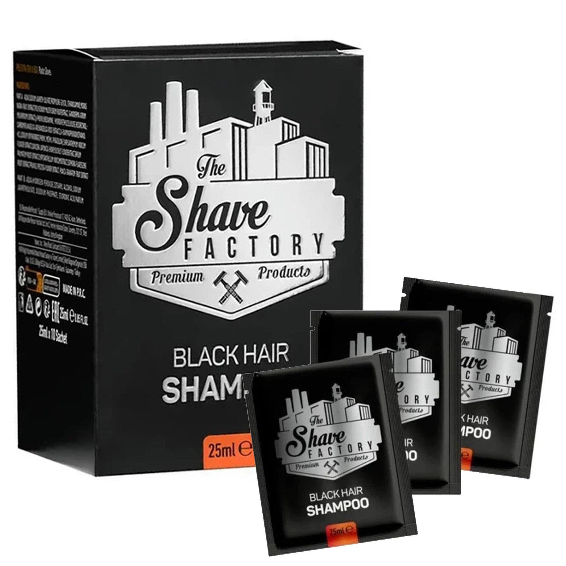 The Shave Factory Shampoo Colorante 10x25ml - Nero