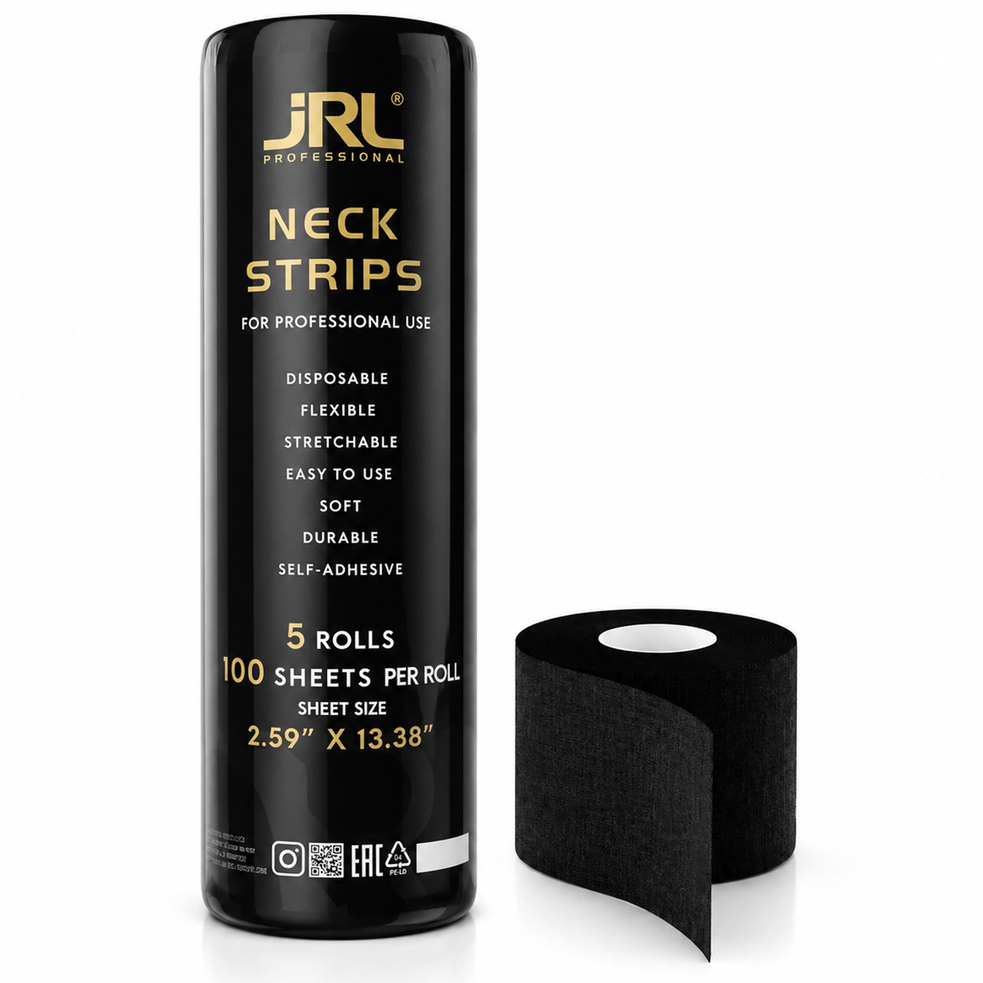 JRL Rotolo Carta Collo Proteggicollo Nero - 5pz