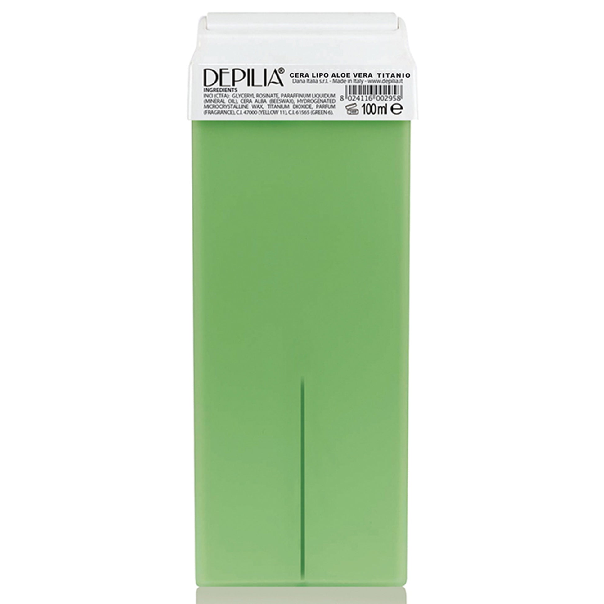 Depilia Rullo Cera Epilatoria Liposolubile 100ml - Aloe Vera Titanio