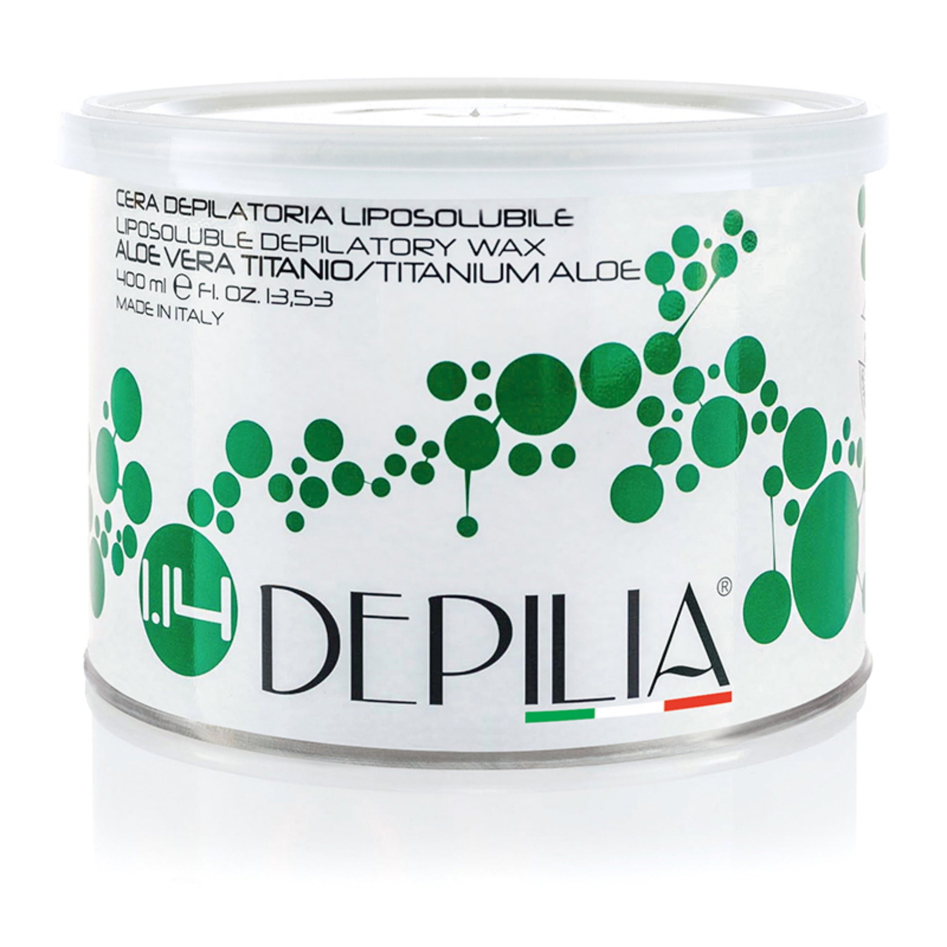 Depilia Cera Epilatoria Liposolubile 400ml - Aloe Vera Titanio