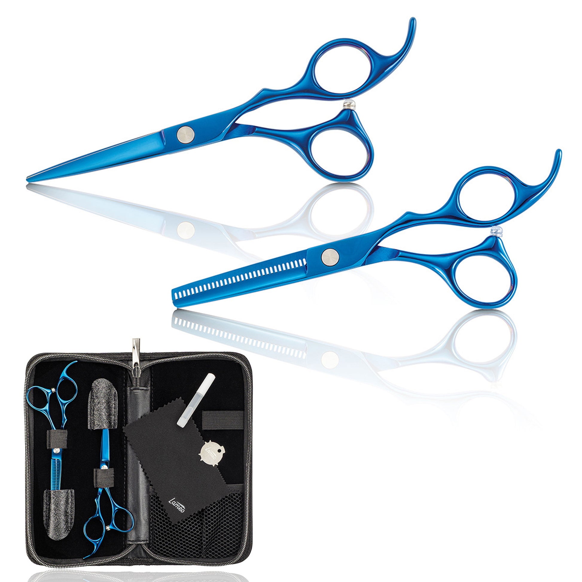 Lameo Stage Pro Kit Forbici Taglio e Sfoltire Blue - 5.5"