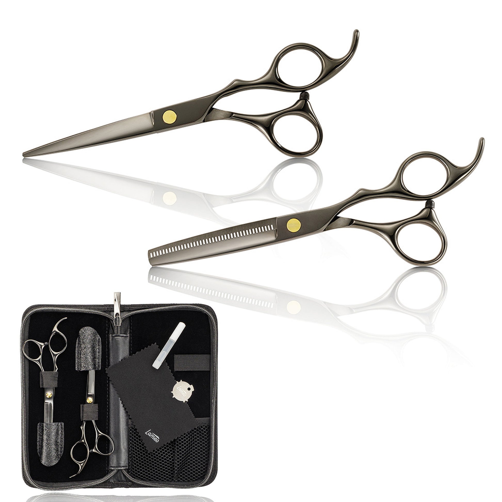 Lameo Stage Pro Kit Forbici Taglio e Sfoltire Black - 6.0"