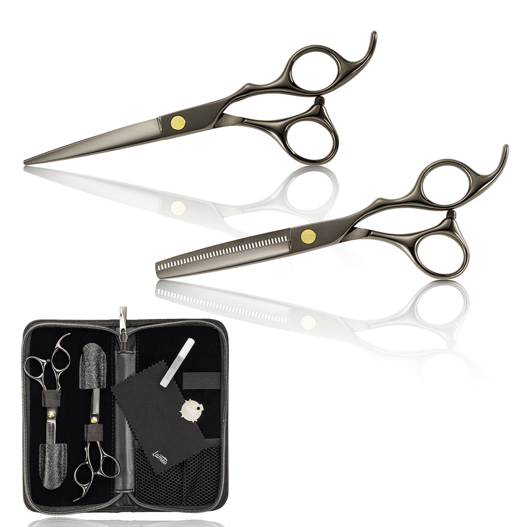 Lameo Stage Pro Kit Forbici Taglio e Sfoltire Black - 6.0"