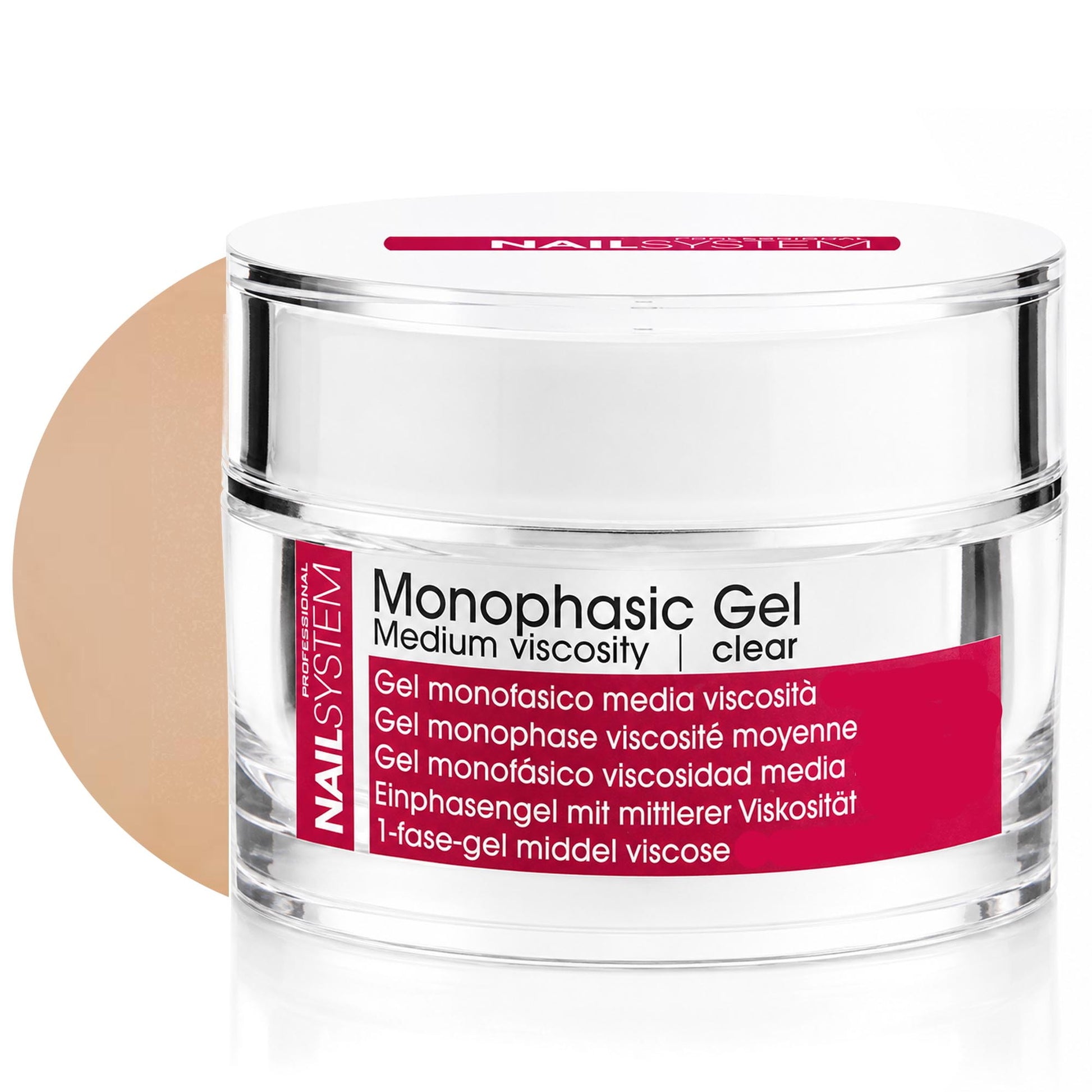 Nail System Gel Ricostruzione Monofasico Media Viscosità 30ml - Nude
