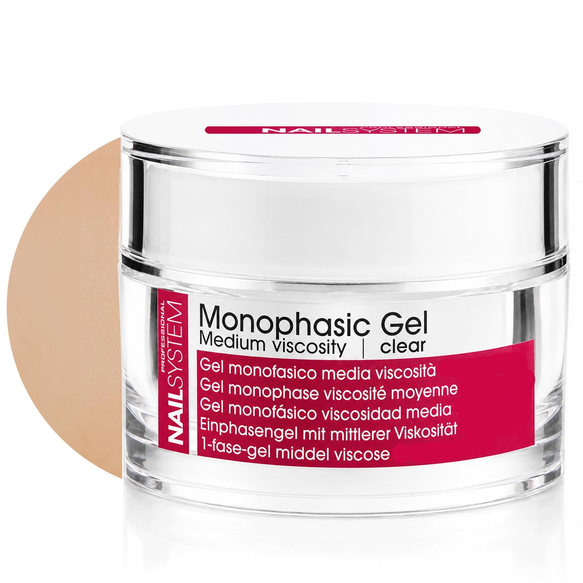 Nail System Gel Ricostruzione Monofasico Media Viscosità 30ml - Nude