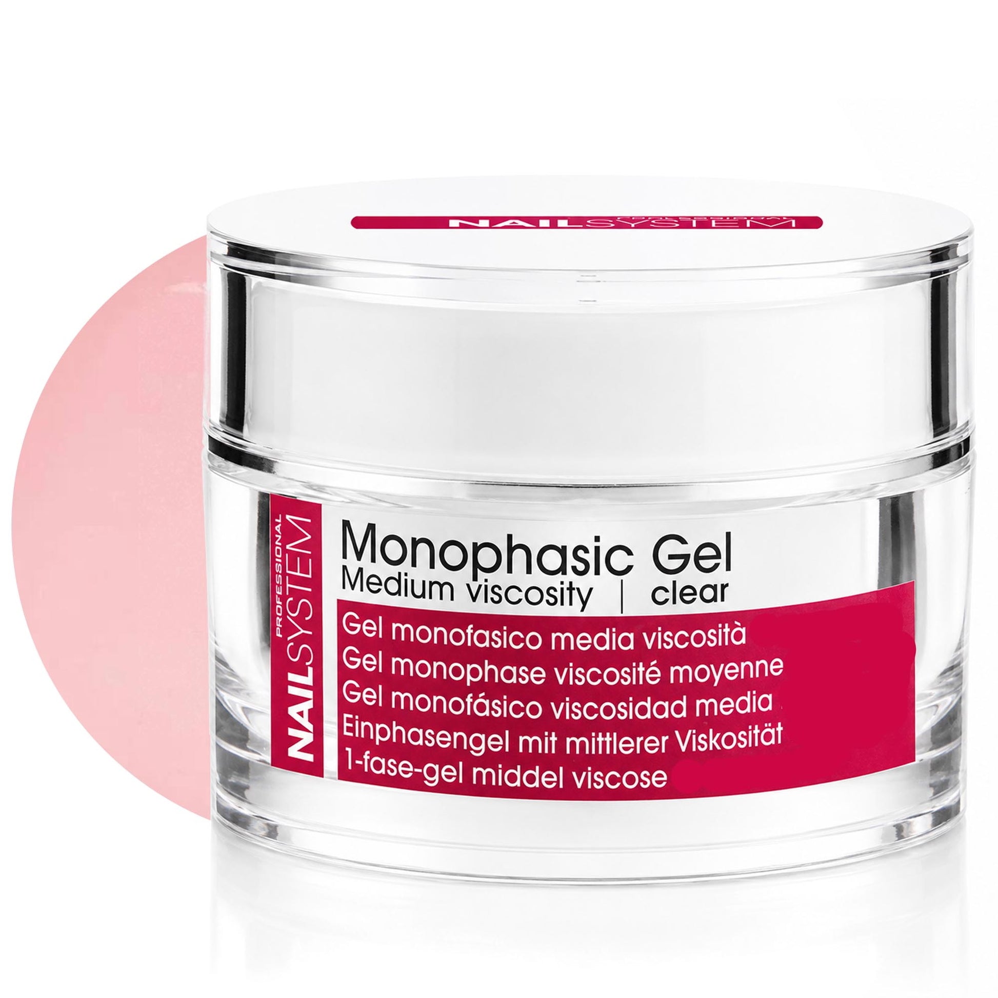 Nail System Gel Ricostruzione Monofasico Media Viscosità 30ml - Pale Pink