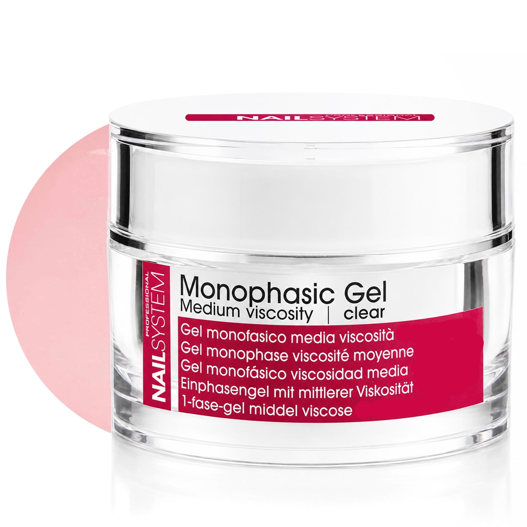 Nail System Gel Ricostruzione Monofasico Media Viscosità 30ml - Pale Pink