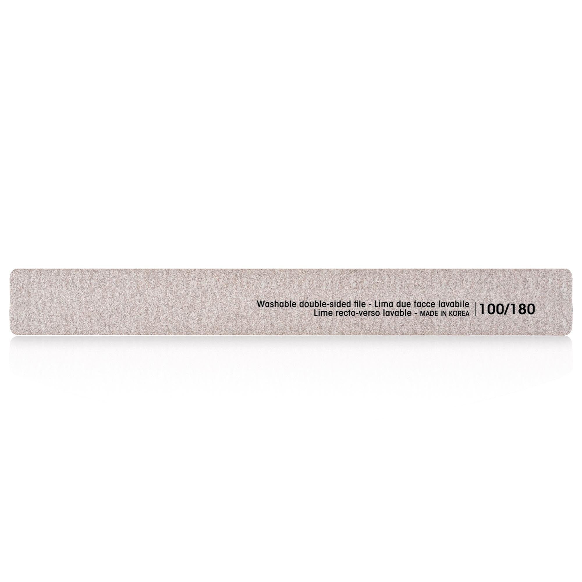 Salon Pro Kit Lima Dritta Grigia Double Face Lavabile 10pz - 100/180