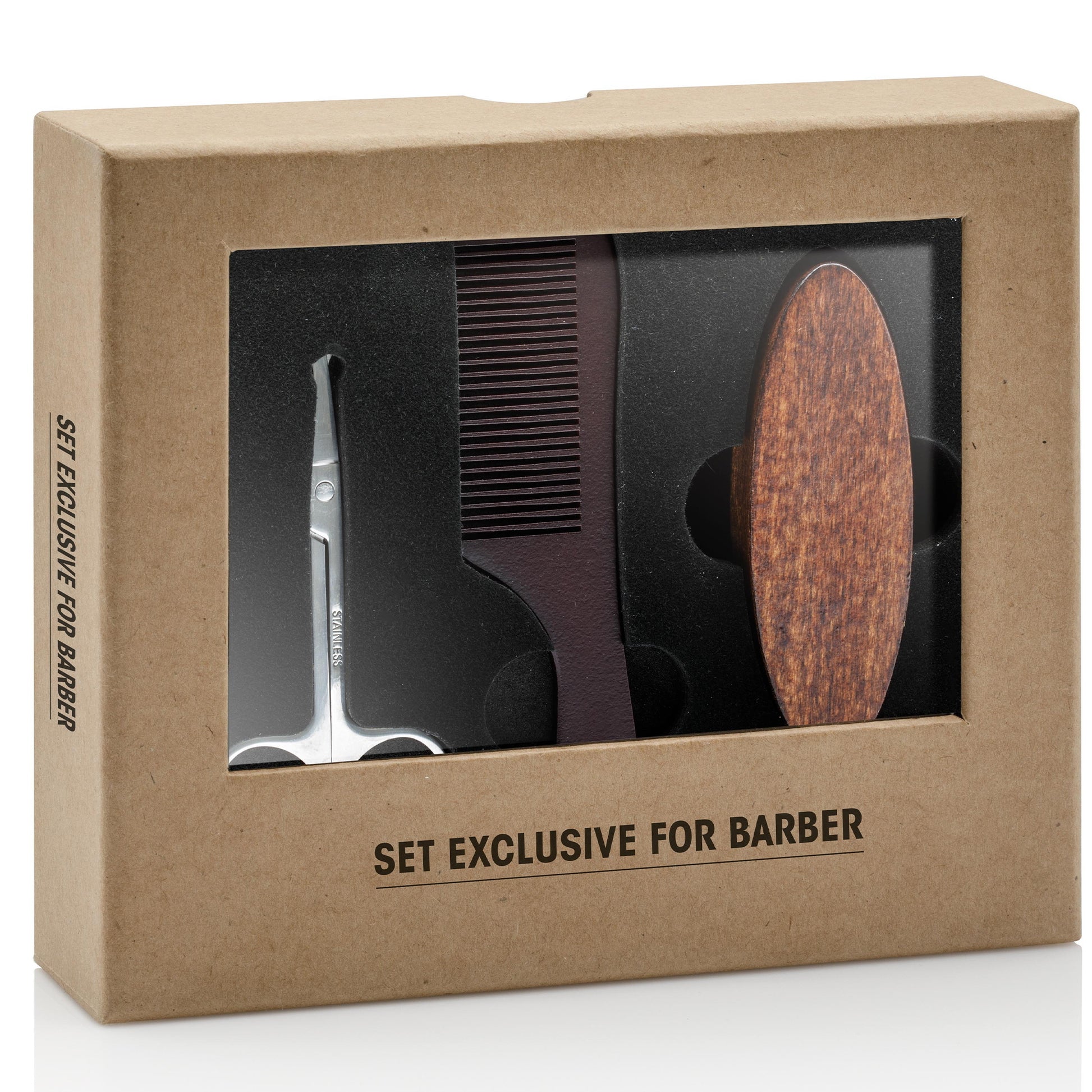 Set Grooming Ovale Bariere per Barba e Baffi