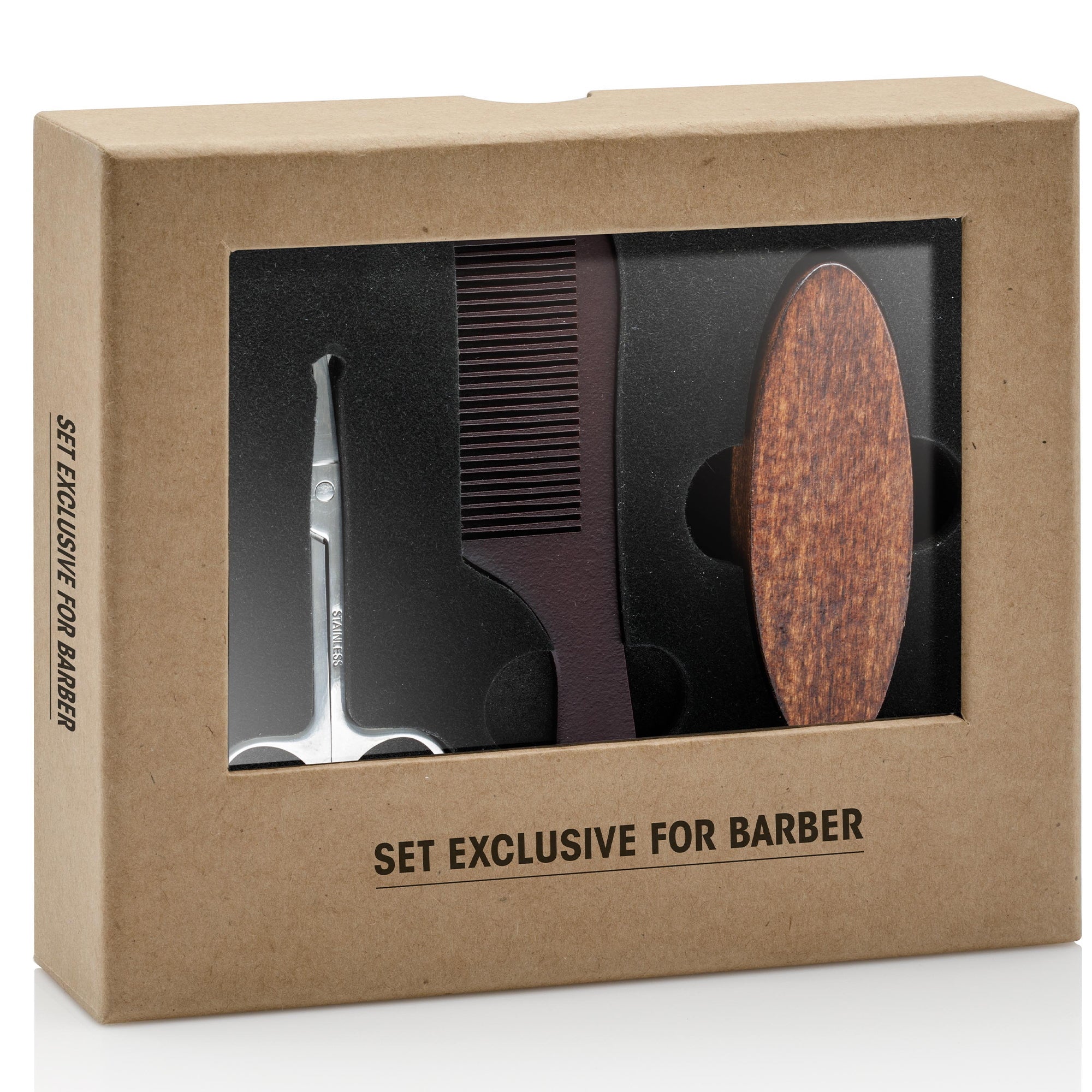 Set Grooming Ovale Bariere per Barba e Baffi