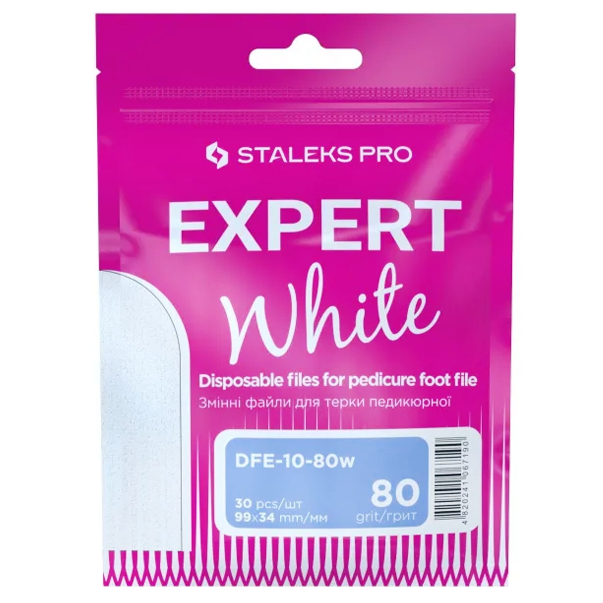 Staleks Pro Raspa Ricambio Expert 10 Bianco 30pz - 80