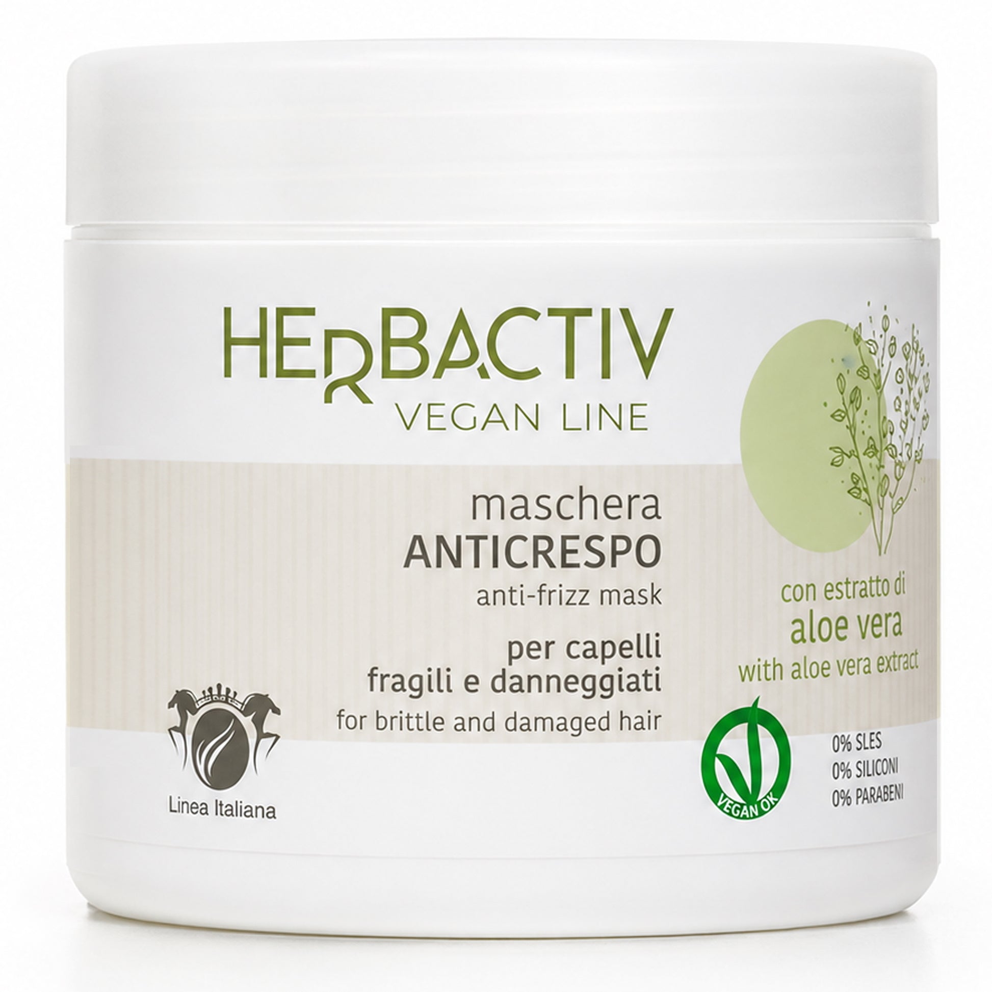 Herbactiv Vegan Line Maschera Anticrespo - 500ml