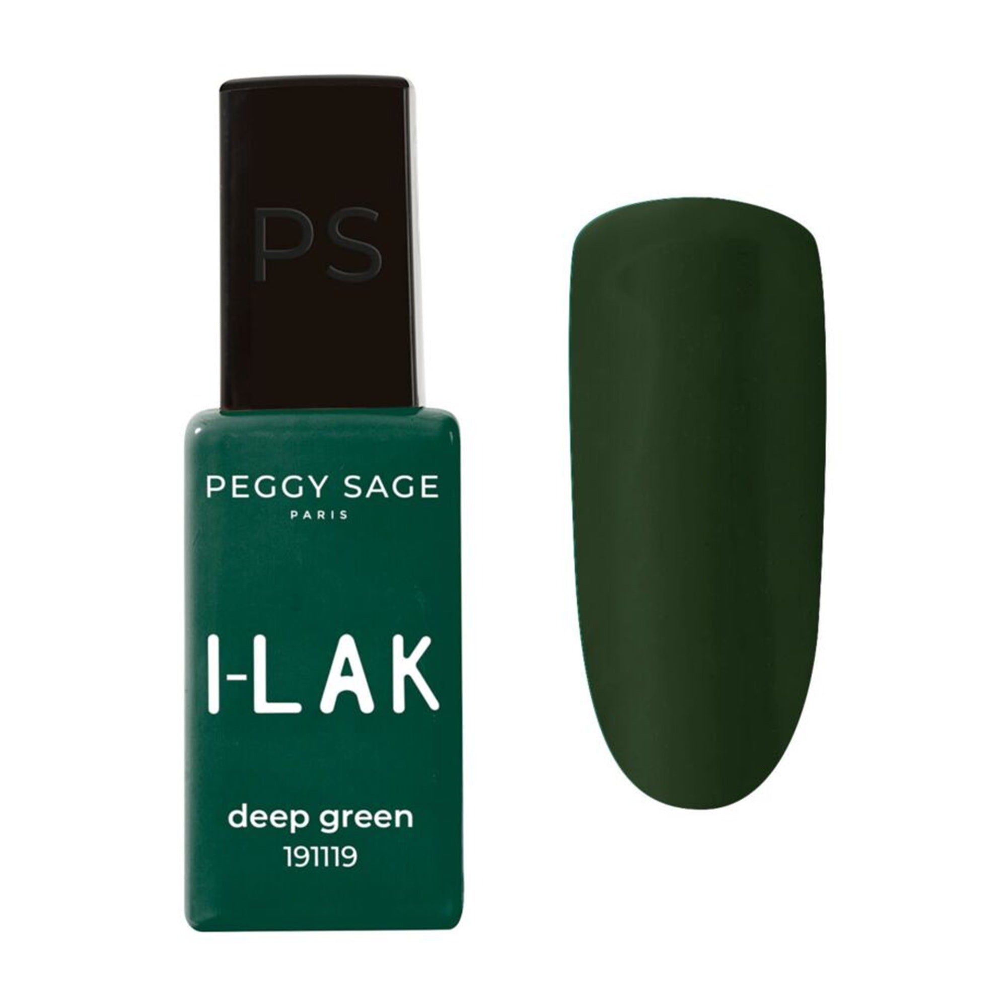 Peggy Sage I-Lak Smalto Semipermanente TPO Free 11ml - Deep Green