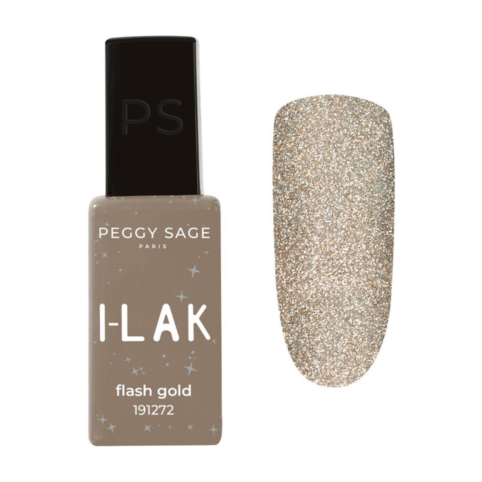 Peggy Sage I-Lak Smalto Semipermanente TPO Free 11ml - Flash Gold