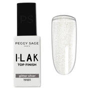 Peggy Sage I-Lak Top Coat 11ml - Glitter Silver