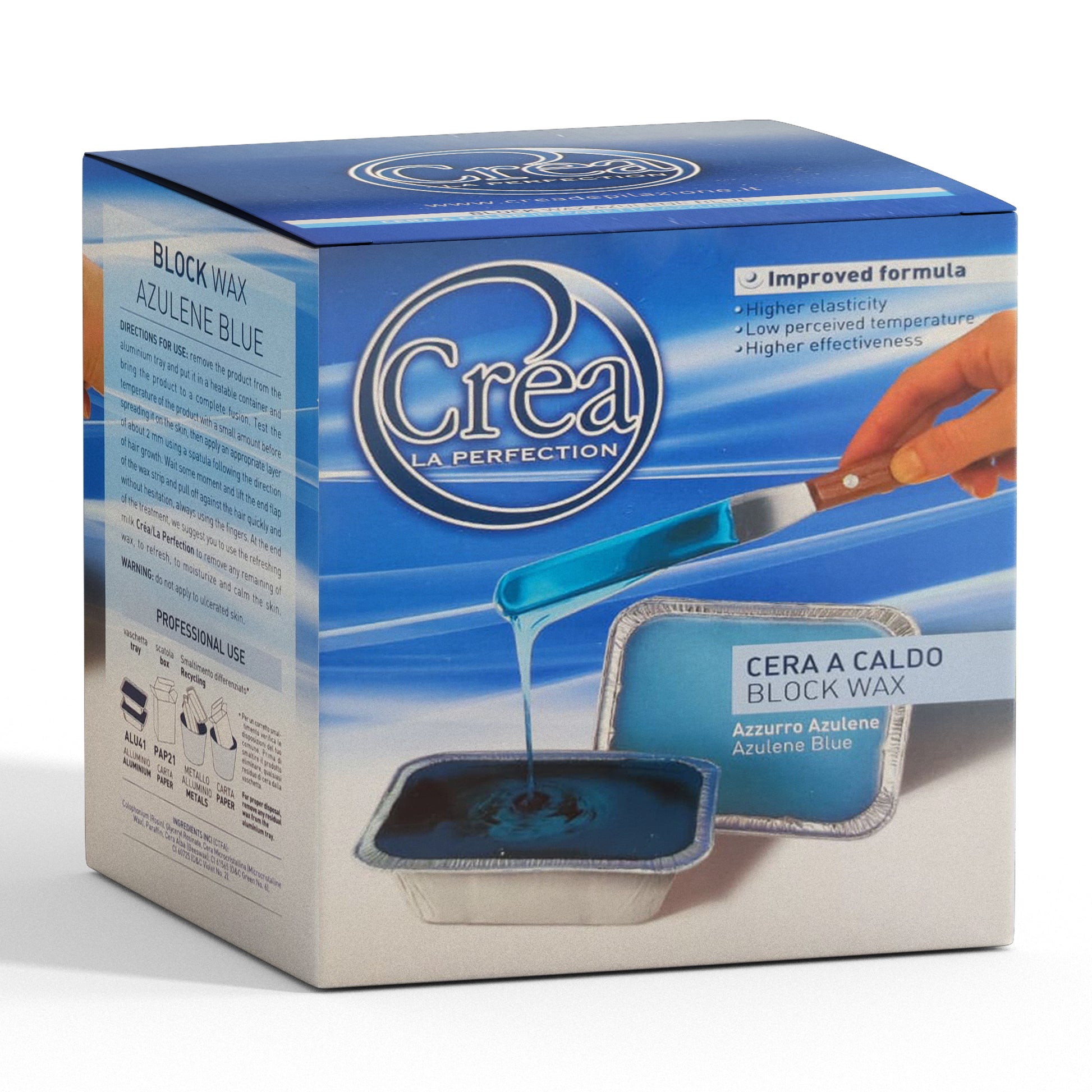 Crea Perfection Cera Depilatoria a Caldo 2x500gr - Azzurro Azulene