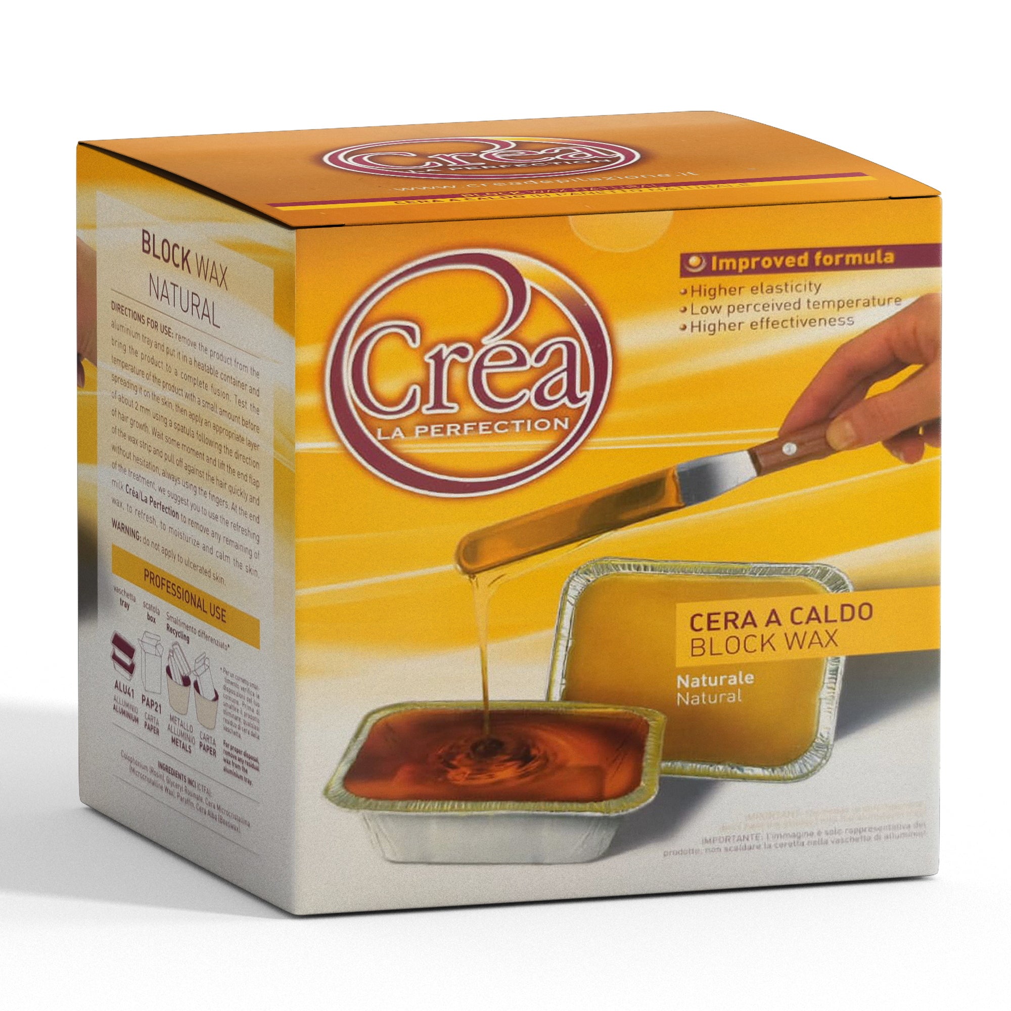 Crea Perfection Cera Depilatoria a Caldo 2x500gr - Naturale