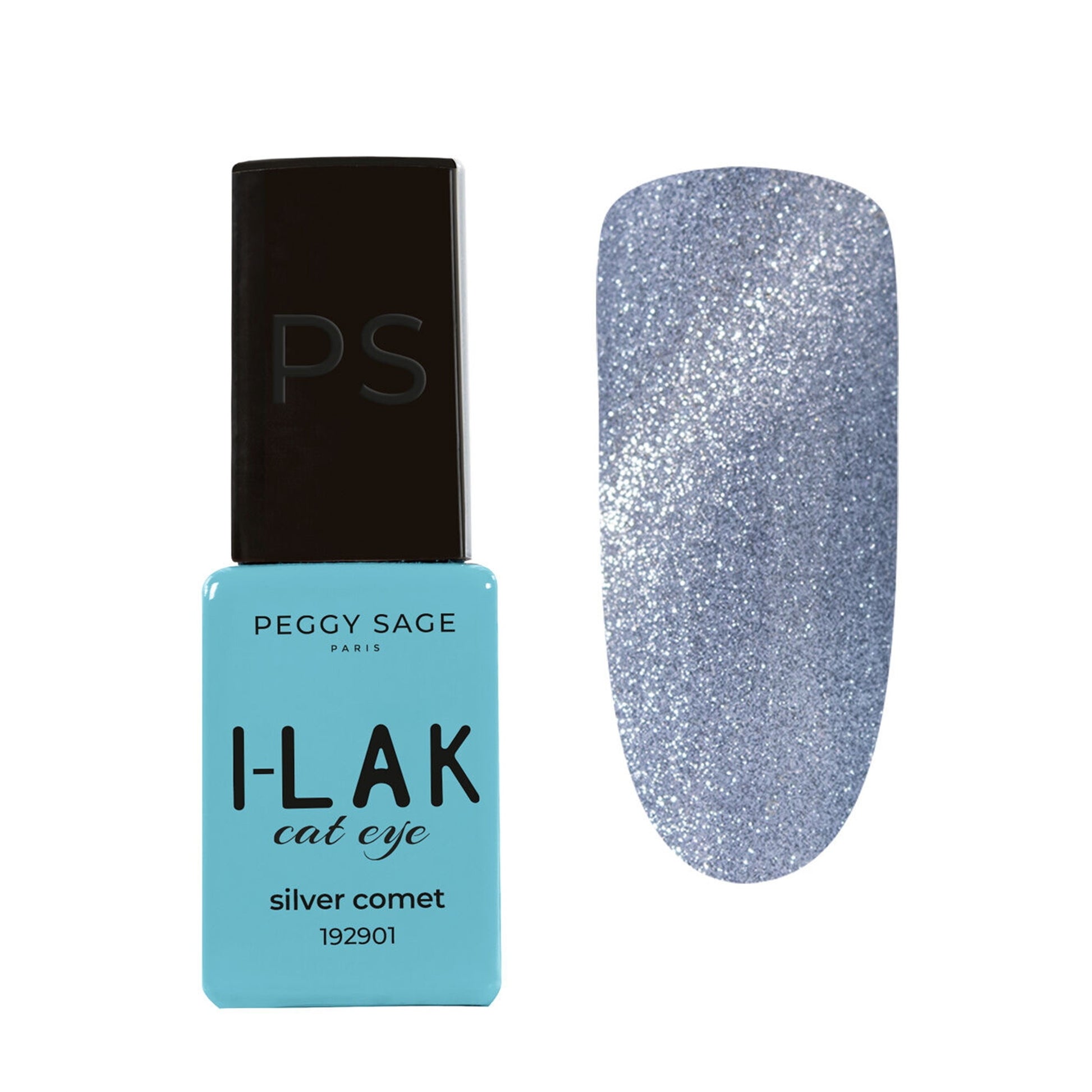 Peggy Sage I-Lak Mini Smalto Semipermanente TPO Free 5ml - Cat Eye Silver Comet