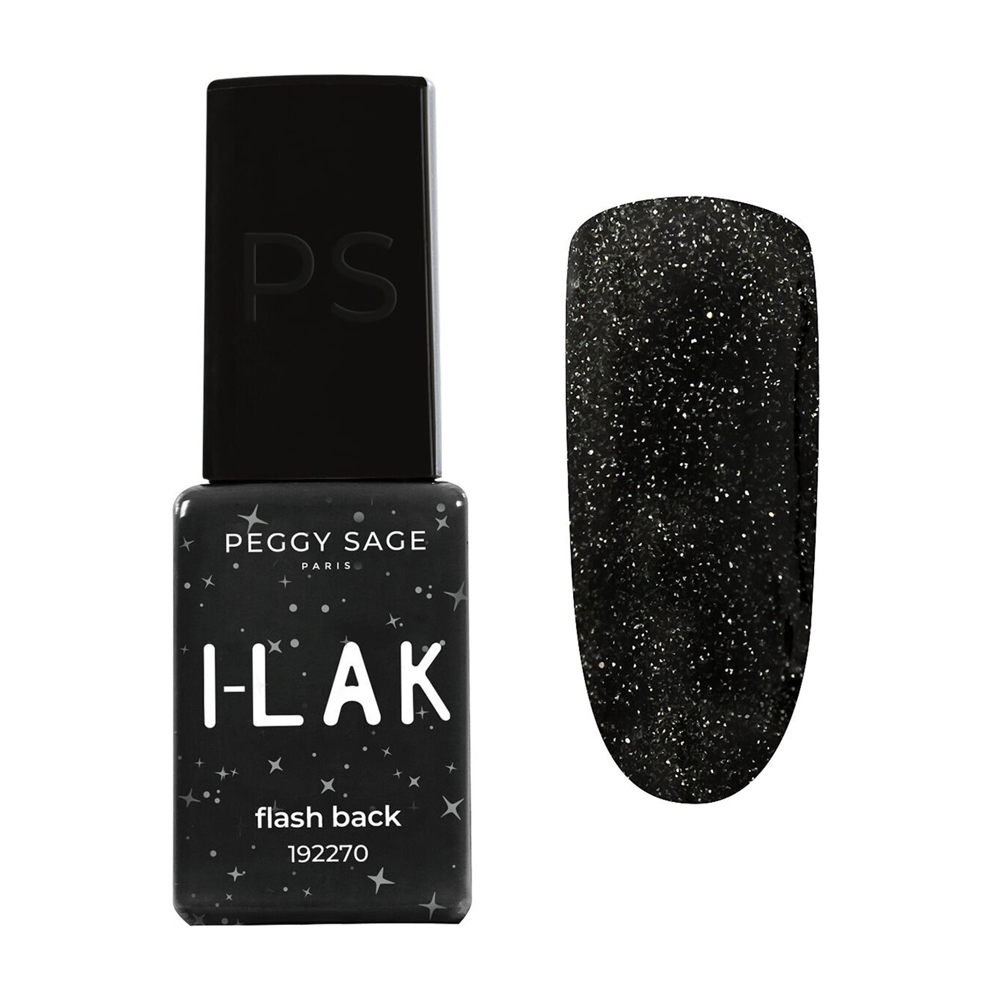 Peggy Sage I-Lak Mini Smalto Semipermanente TPO Free 5ml - Flash Black